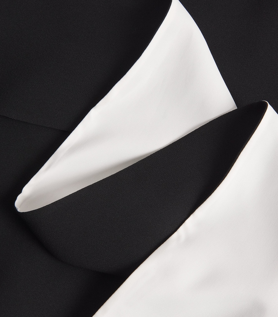 Lafayette 148 Womens Reversible Side-Tie Blouse Black Image 6