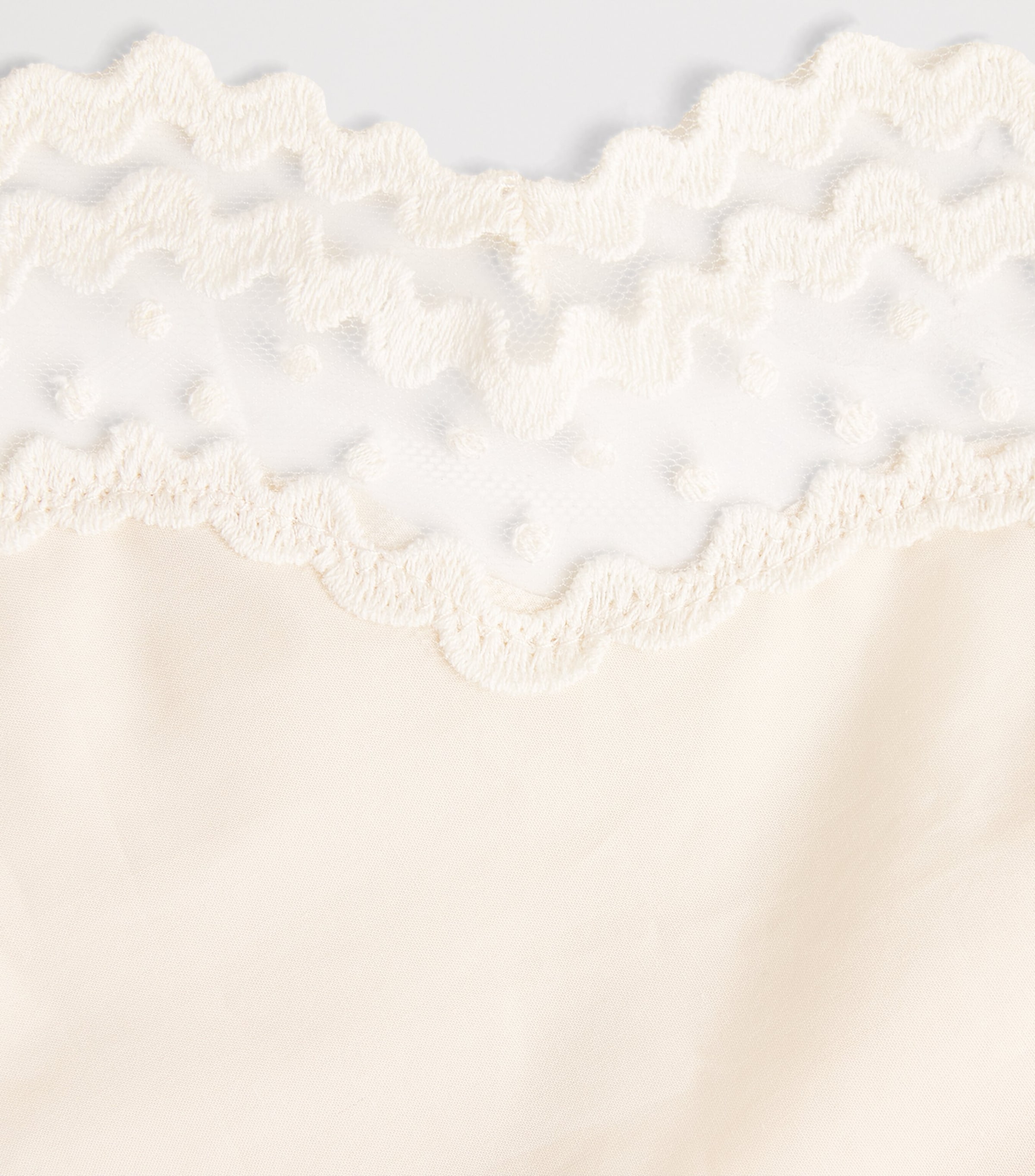 Sandro Paris Womens Cotton Lace-Trim Crop Top Light Pink Image 6