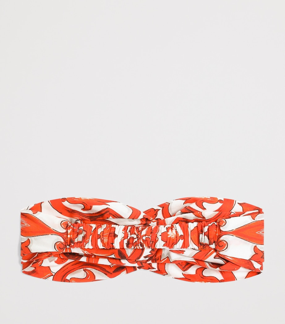 Dolce&Gabbana Kids Majolica Print Headband Maiolica Ora Image 2