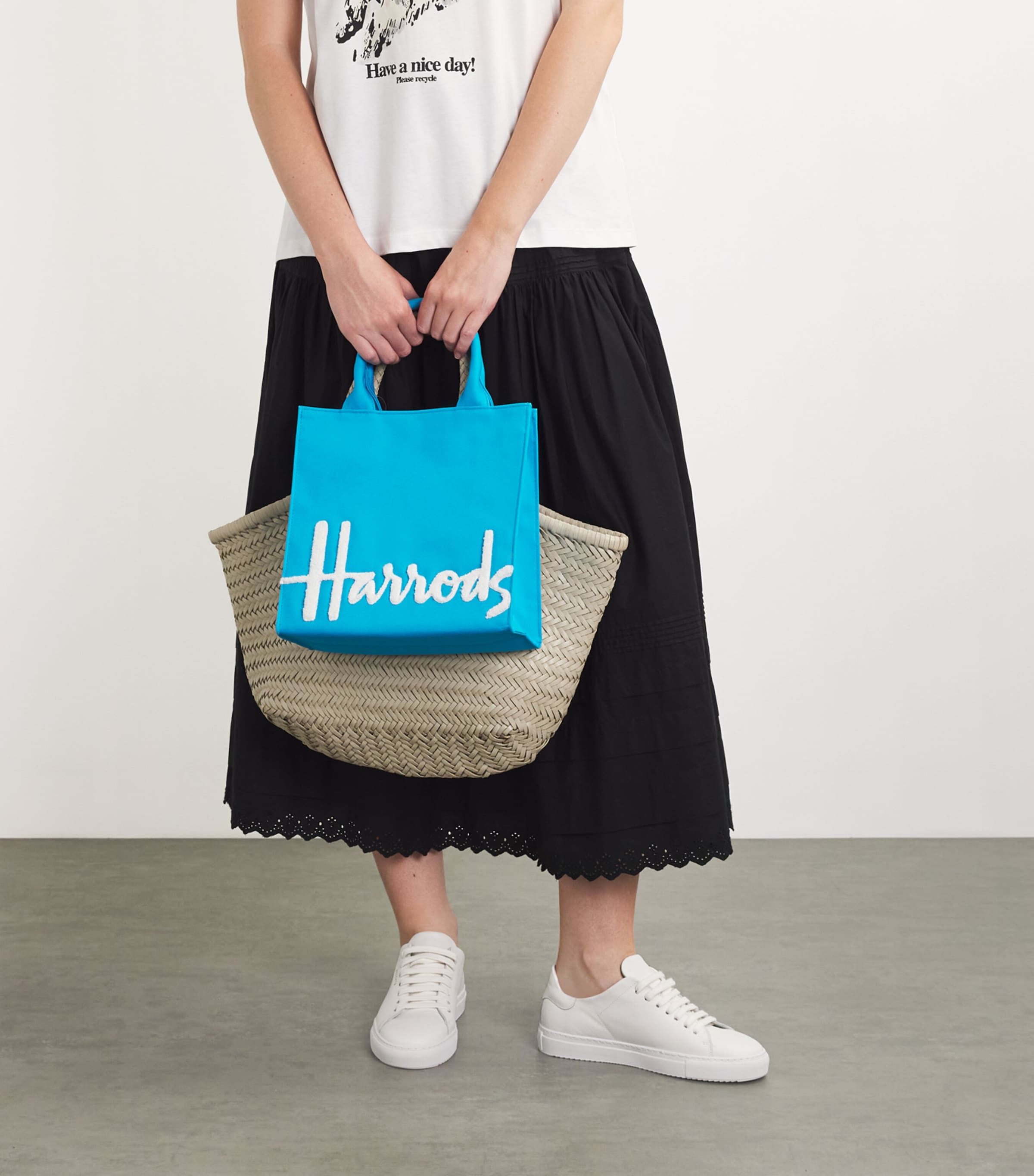 Harrods Small Cotton Logo Tote Bag Harrods SA