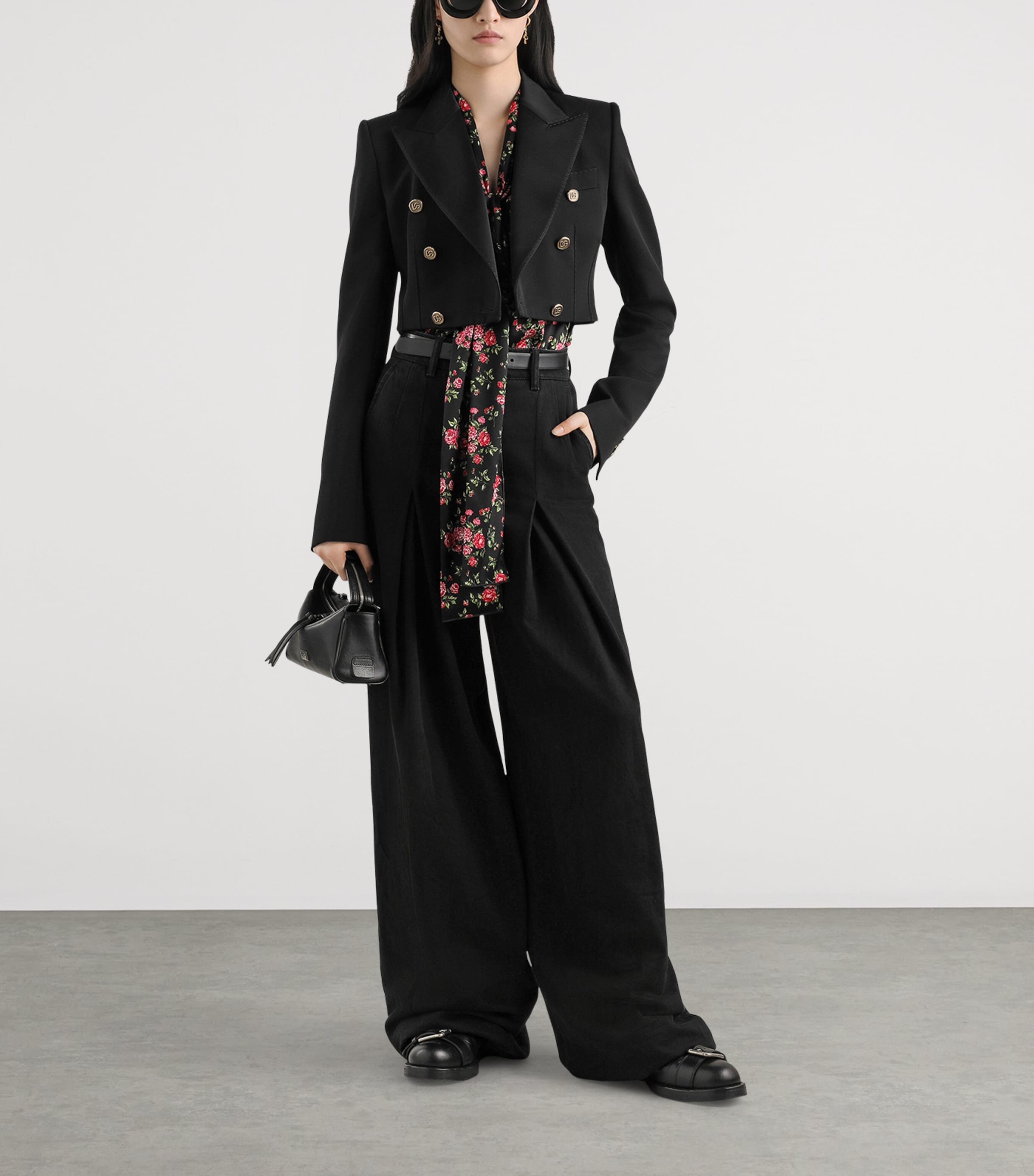 Stretch-Silk Rose Print Blouse HN5XP-MAZZ Image 2