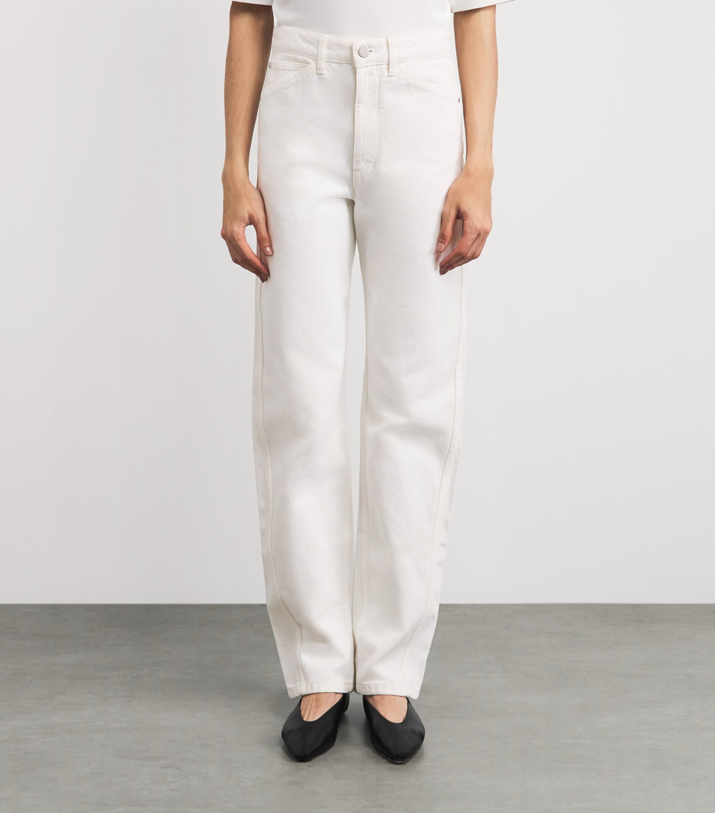 Lemaire Cotton Twisted Chinos Milk Image 4