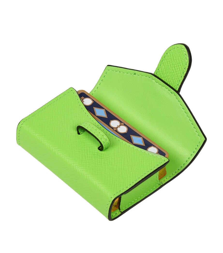 Leather Single Playing Card Case APPLE GREEN Image 2