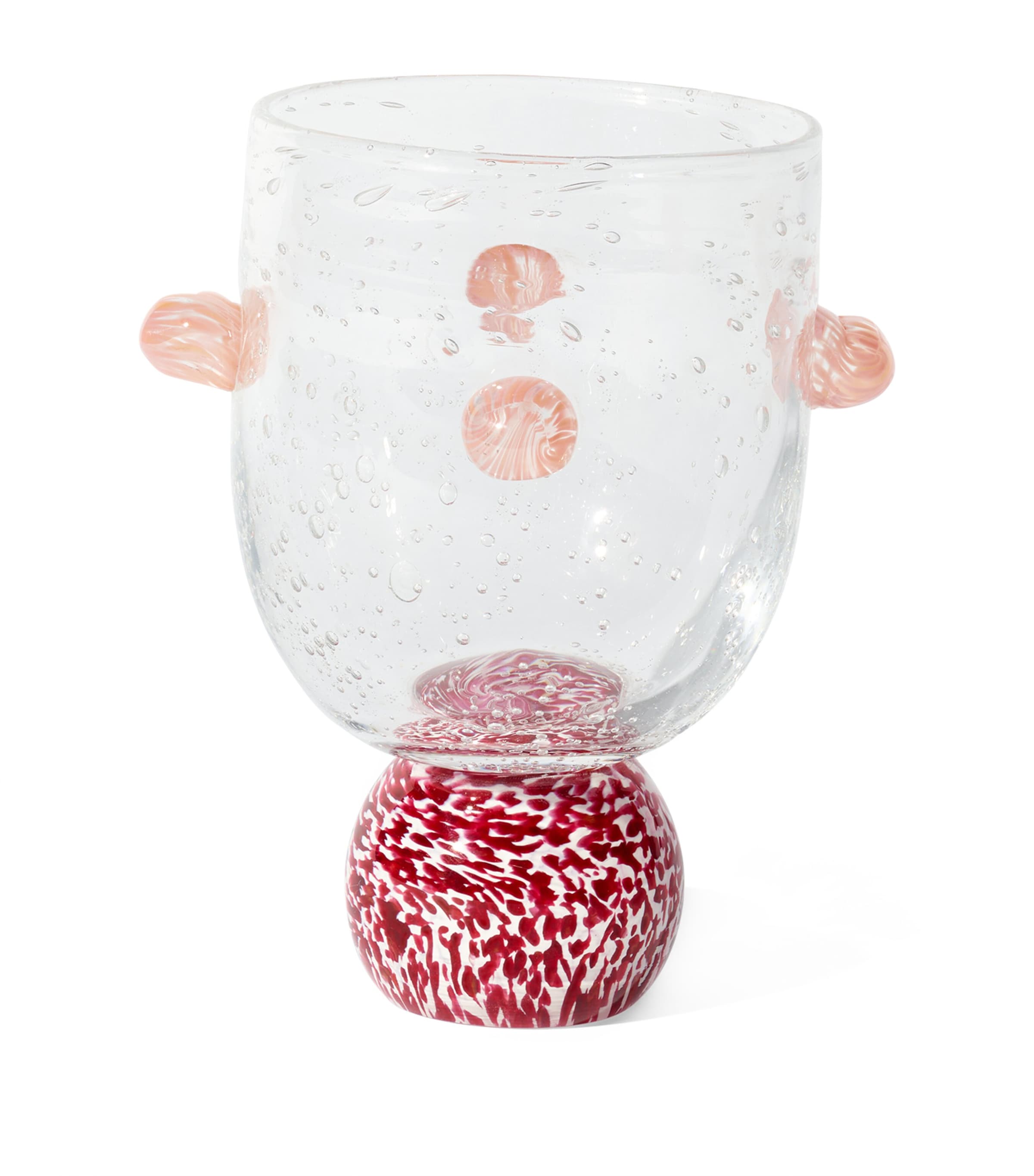 LAETITIA ROUGET Glass Dotty Tumbler (19cm) Orchid/light Pink Image 1