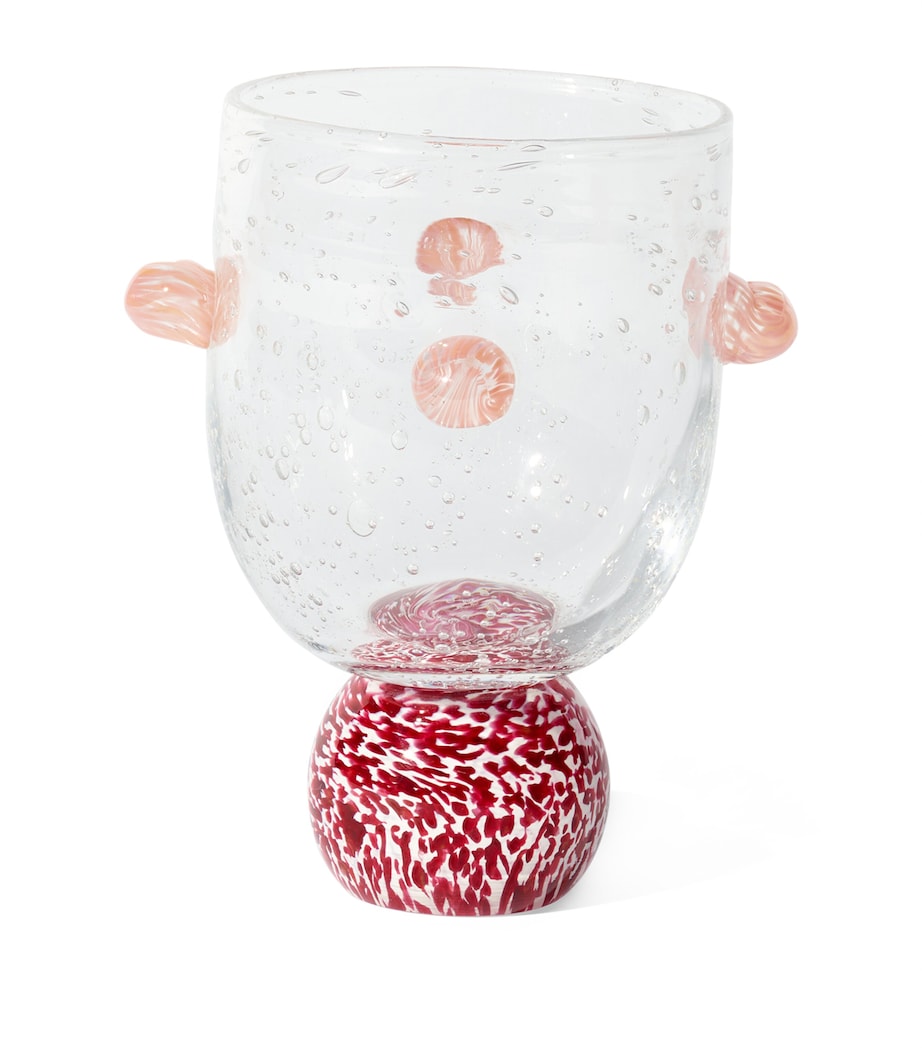 Glass Dotty Tumbler (19cm) ORCHID/LIGHT PINK Image 1