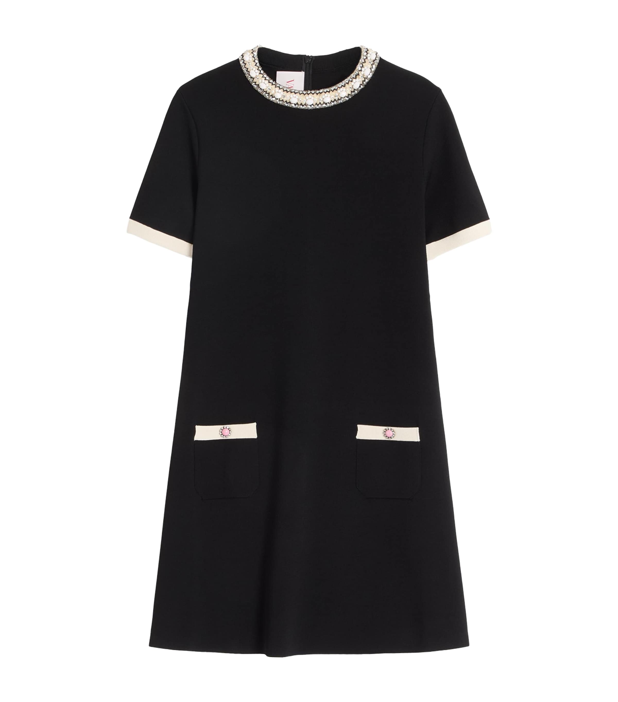 VALENTINO EMBELLISHED MINI DRESS 