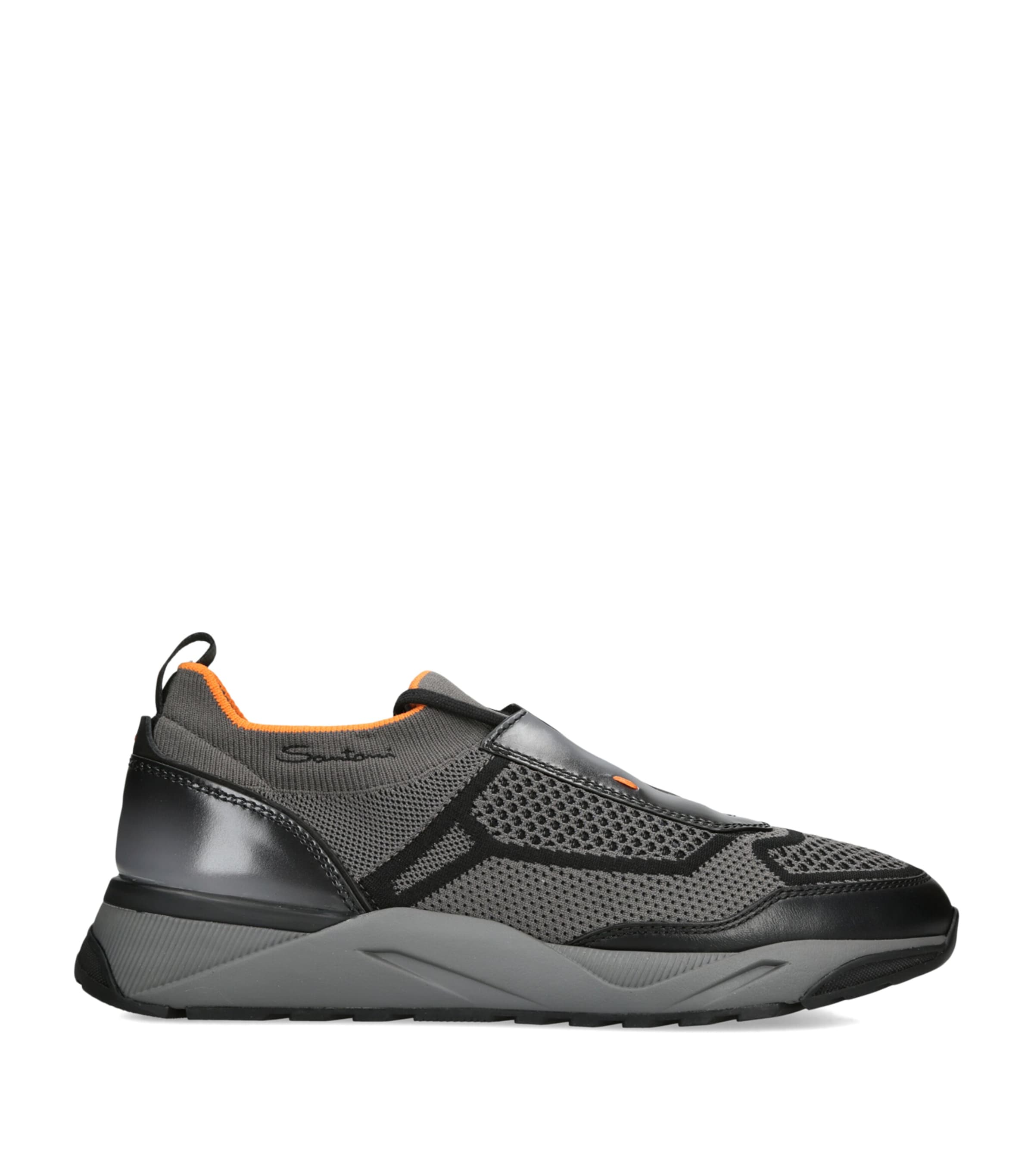 Santoni Tech-Knit Innova Sneakers Grey/dark Image 1