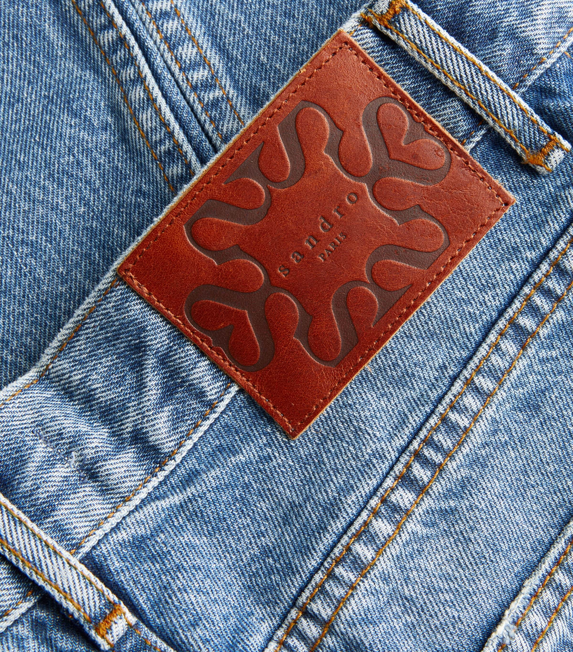 Sandro Paris Womens Flared Jeans Blue Jean Image 5