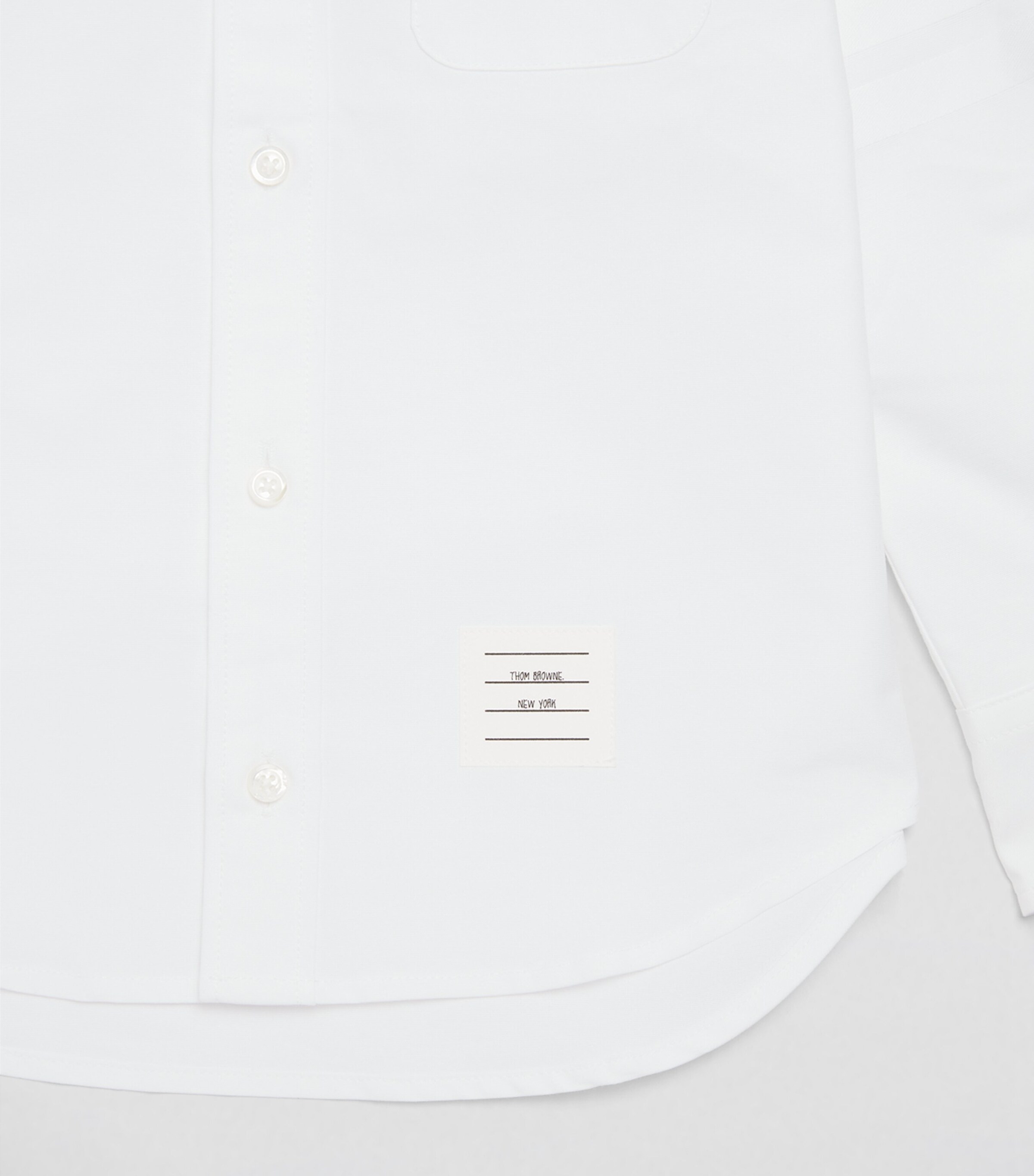 Thom Browne Kids 4-Bar Oxford Shirt (2-12 Years) White Image 4