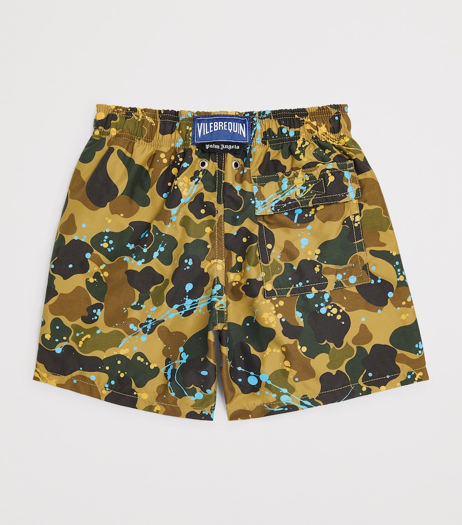 x Vilebrequin Camo Painted Swim Shorts (4-12+ Years) 6056BRWN-MLTRY GREEN Image 2