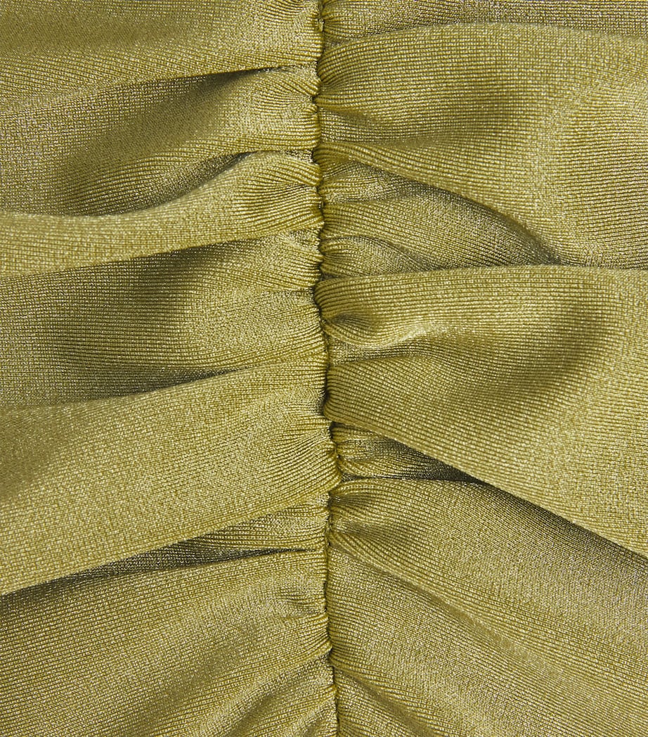 Wave Mesh Mini Skirt GREEN Image 6