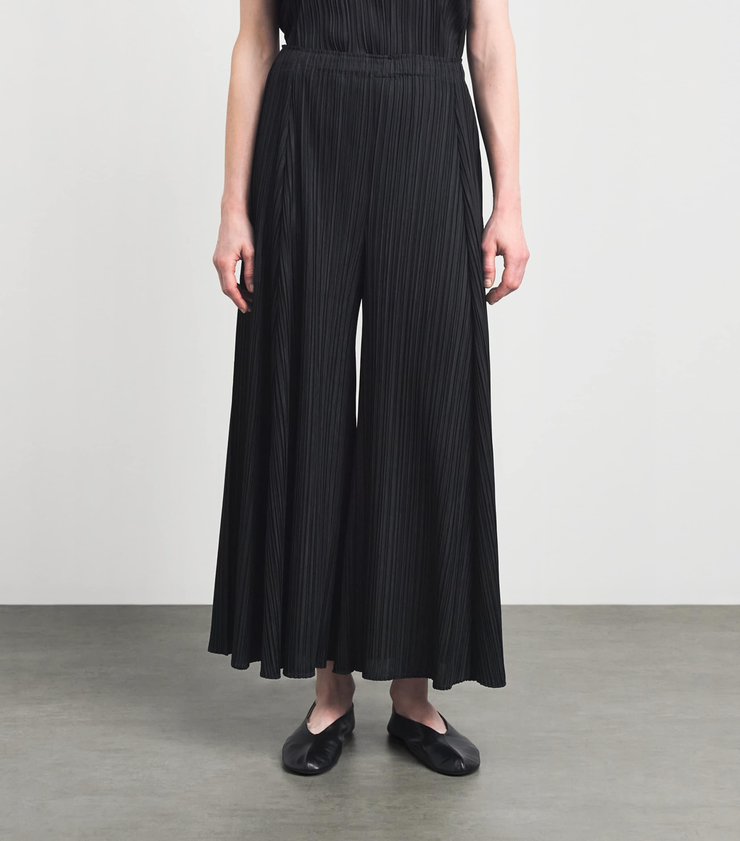 Pleats Please Issey Miyake Womens Mellow Pleats Trousers Black Image 4