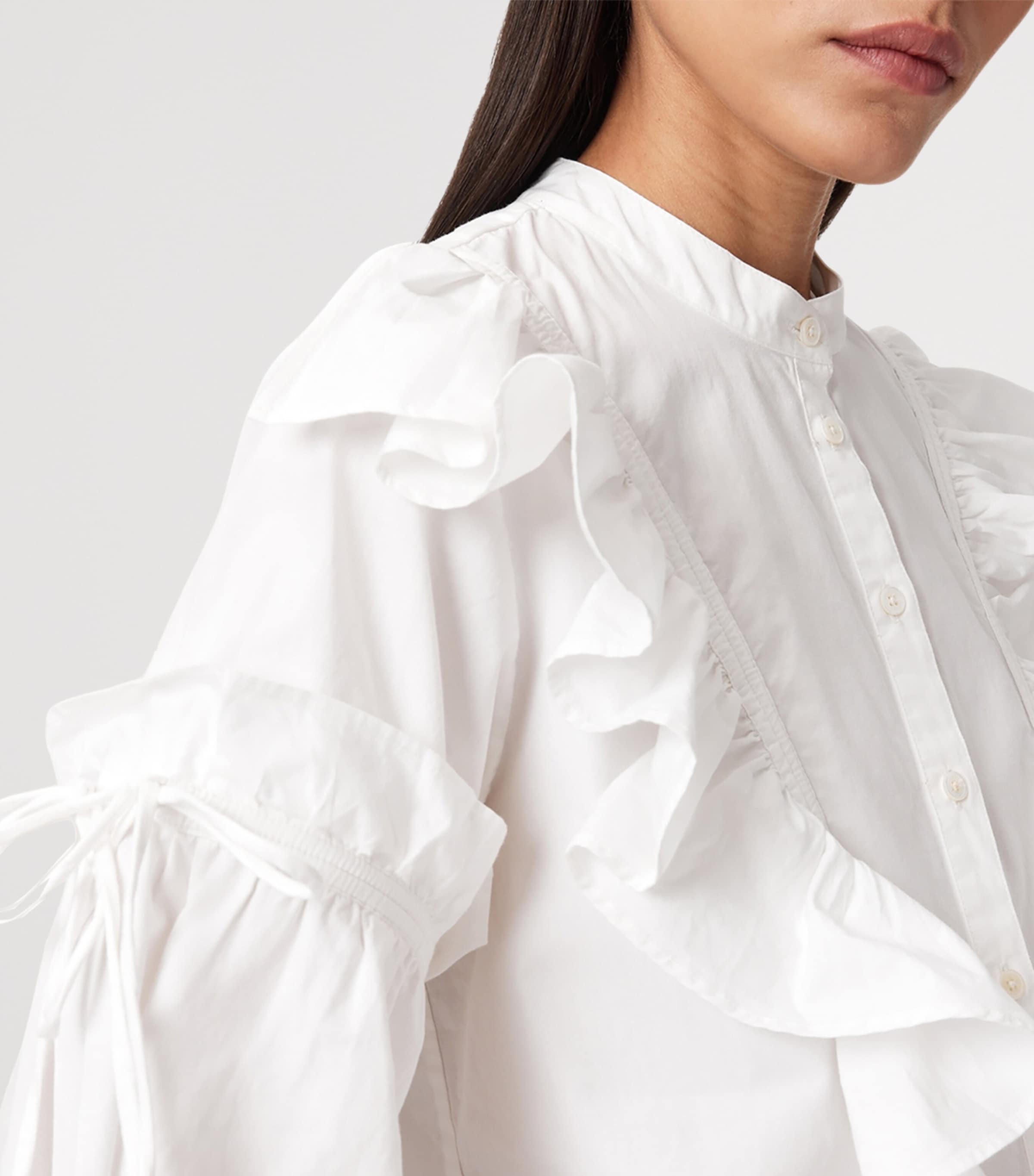 Cotton Poplin Lulu Shirt OPTIC WHITE Image 7