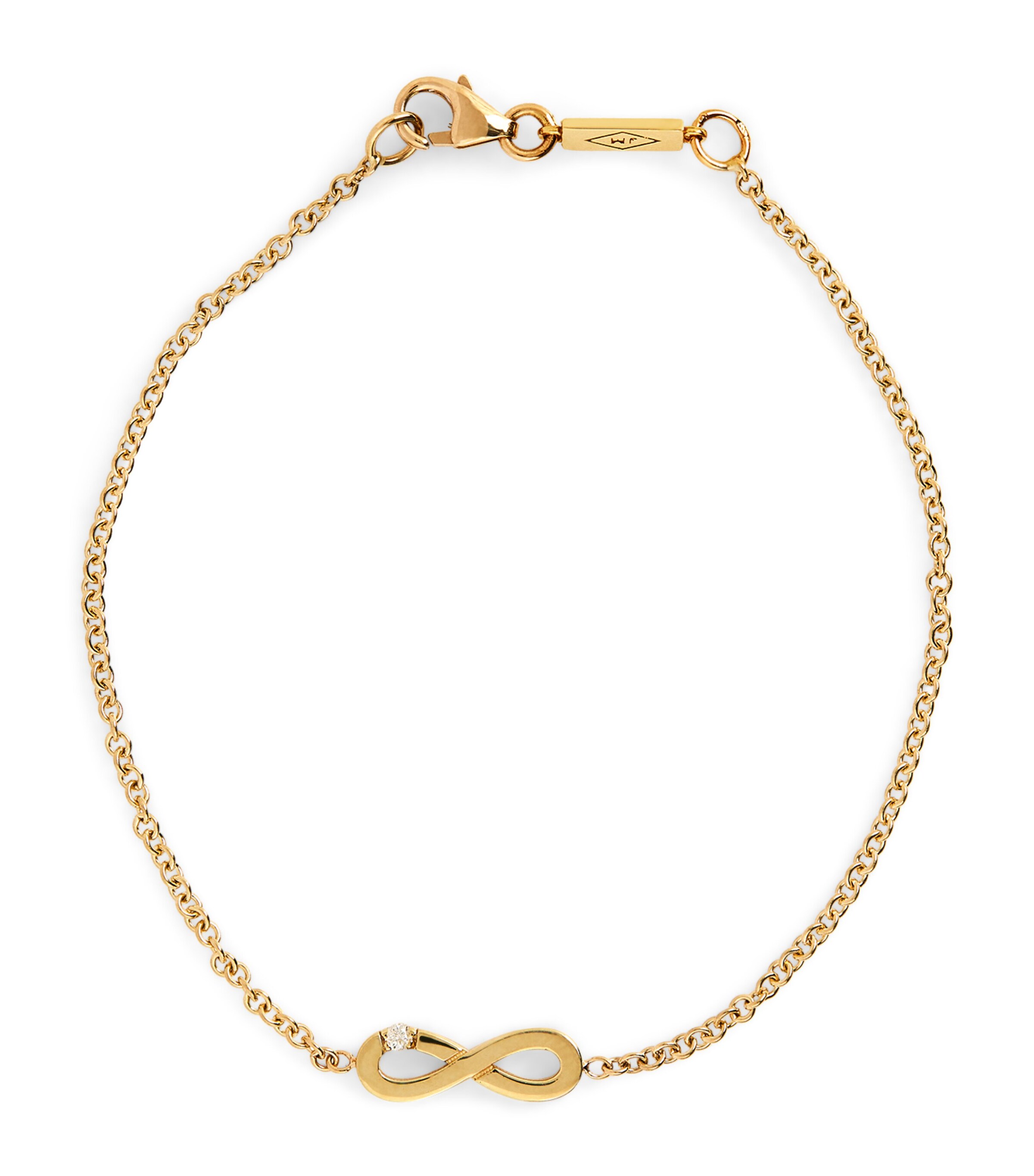 Jennifer Meyer Yellow Gold and Diamond Infinity Chain Bracelet | Fine Jewellery | Fine Bracelets | Chain Bracelets | Designers | Jennifer Meyer