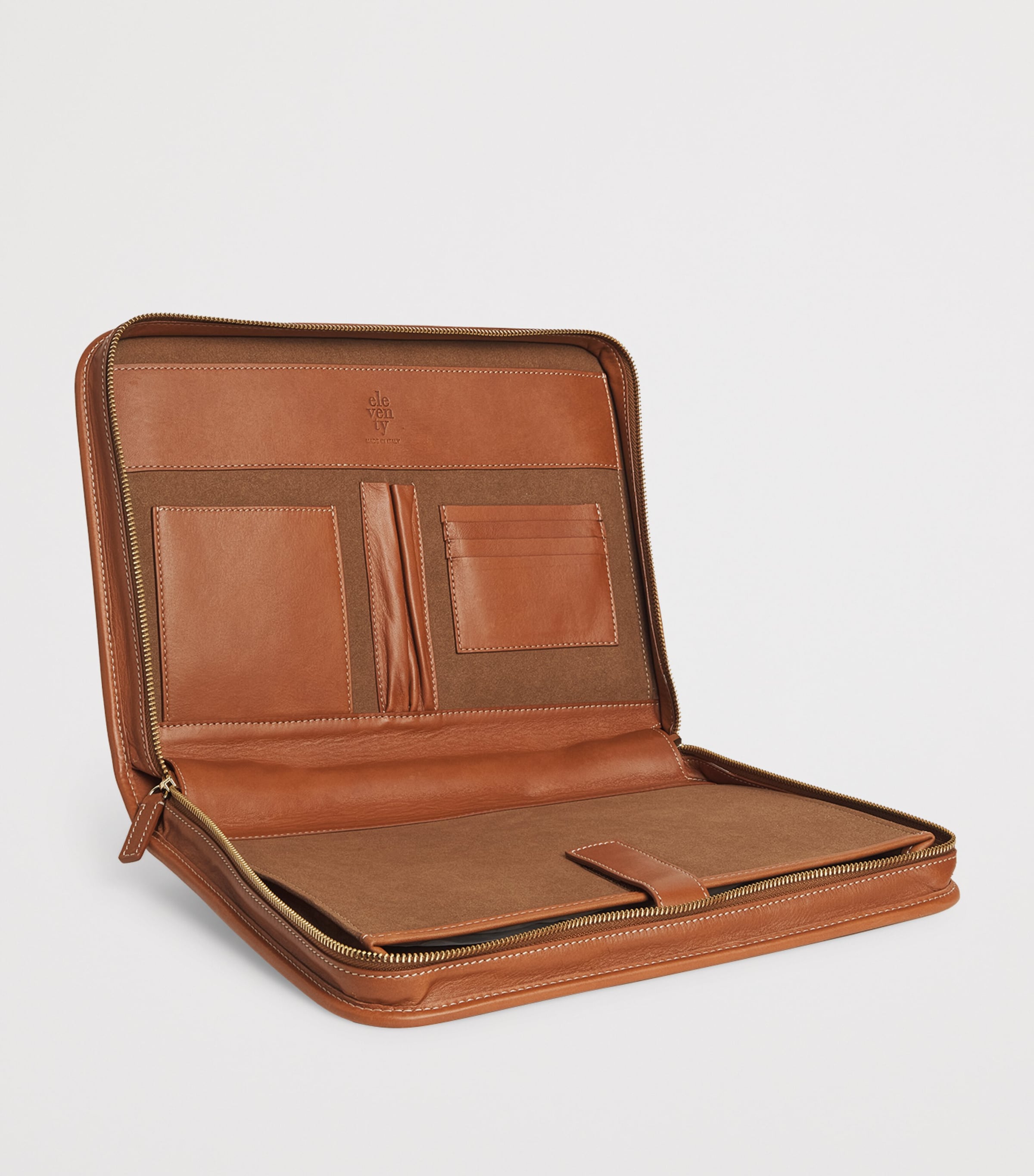 Leather Briefcase CAMMELLO Image 3