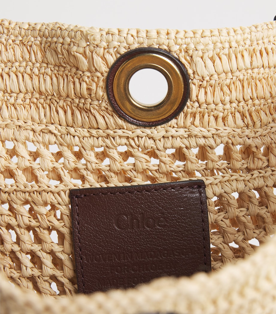 Chloé Small Raffia Iconic Double Carry Bag Hot Sand Image 4