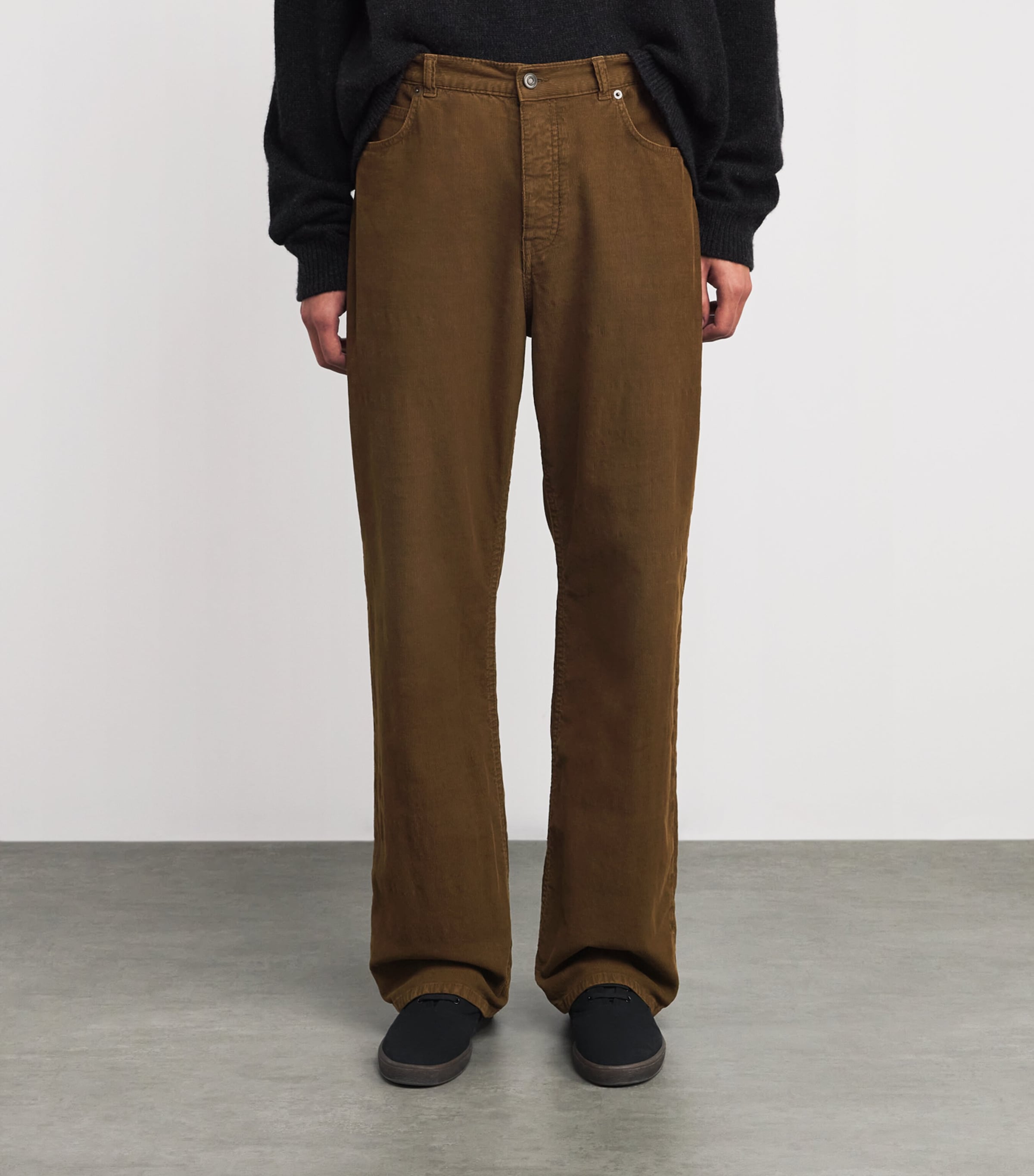 The Row Mens Siouxie Corduroy Trousers Cinnamon Image 3