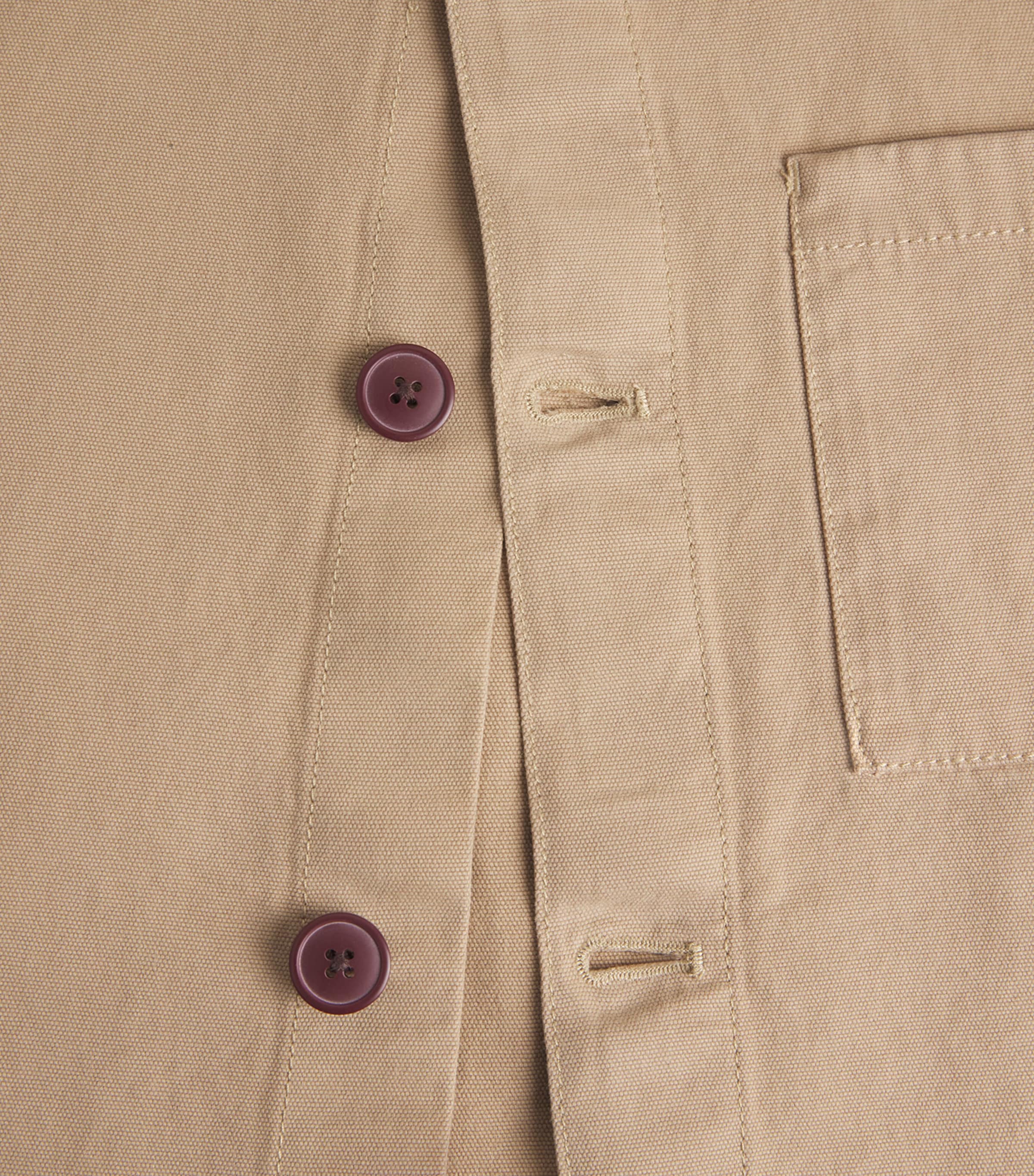 Cotton Washed Overshirt WASHED STONEST17 Image 5