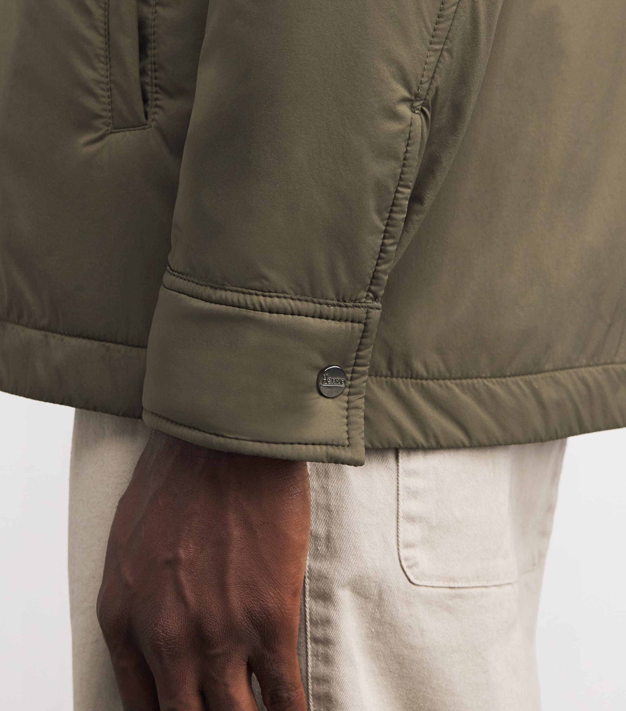 Ecoage Bomber Jacket 7720 VERDE/ BEIGE Image 6