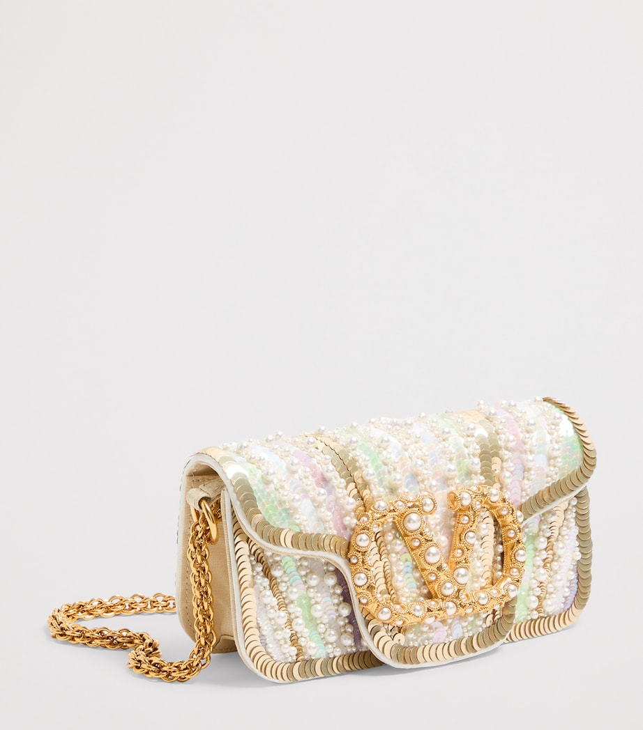 Valentino Garavani Small Embellished Locò Shoulder Bag Image 3
