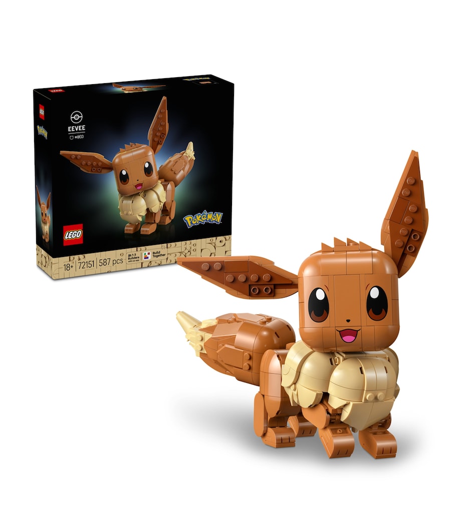 Lego Pokémon Eevee Figure Model Kit 72151 Image 1