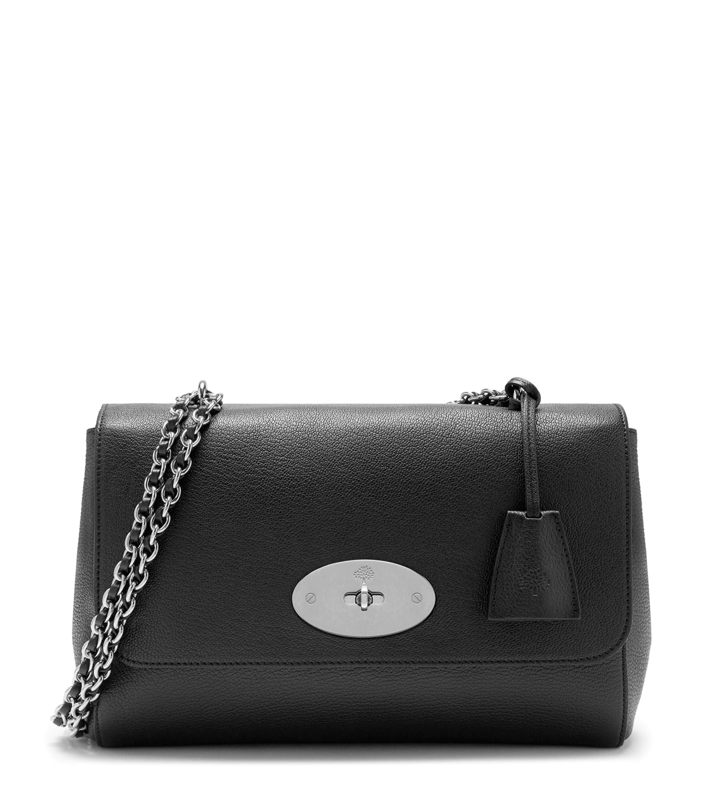 Mulberry Medium Leather Lily Shoulder Bag In Black