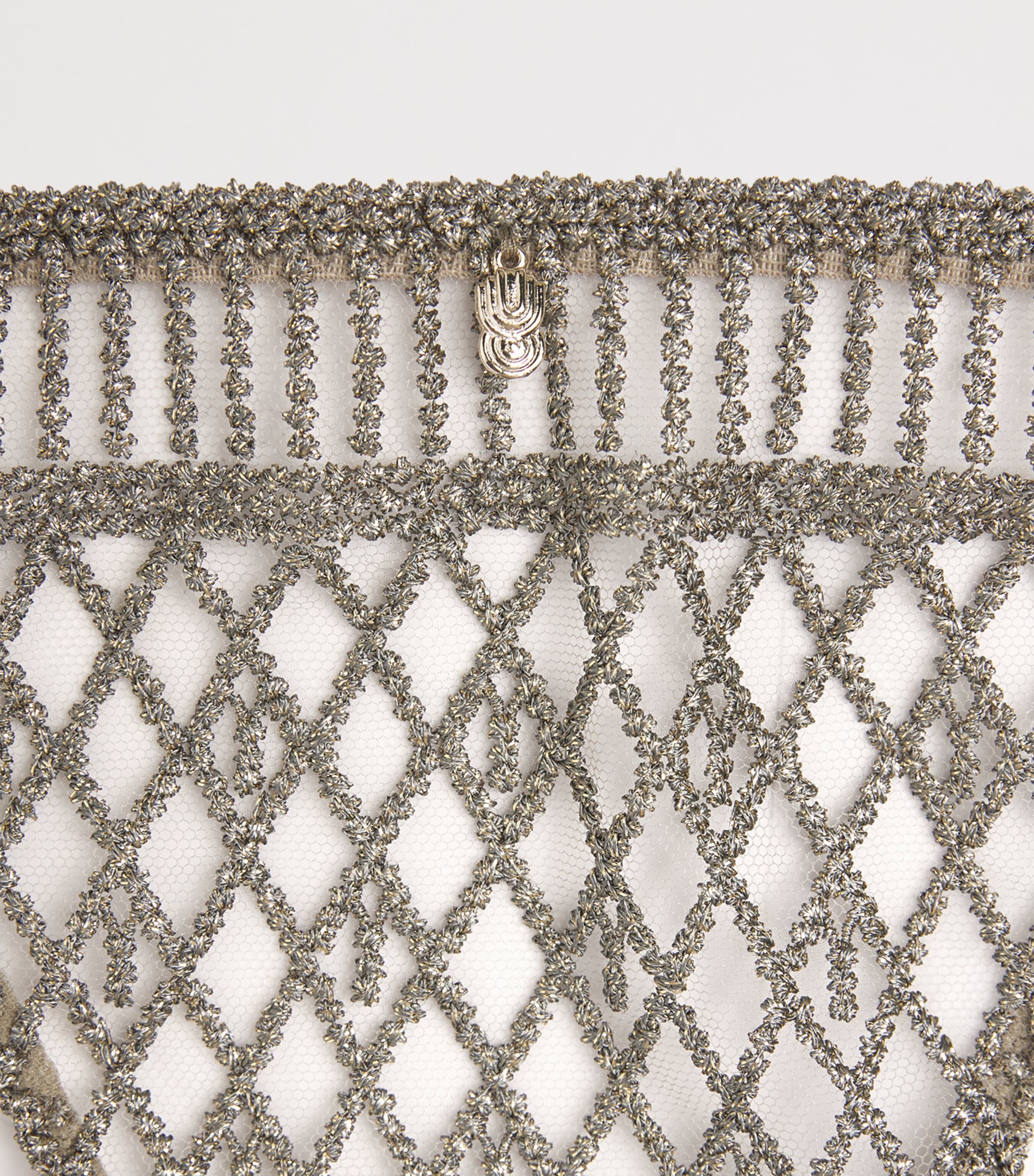 Embroidered Stardust Dream Tanga NILE GREEN Image 4