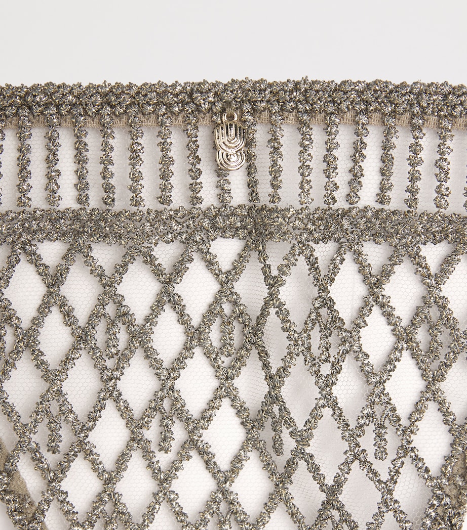 Embroidered Stardust Dream Tanga NILE GREEN Image 4