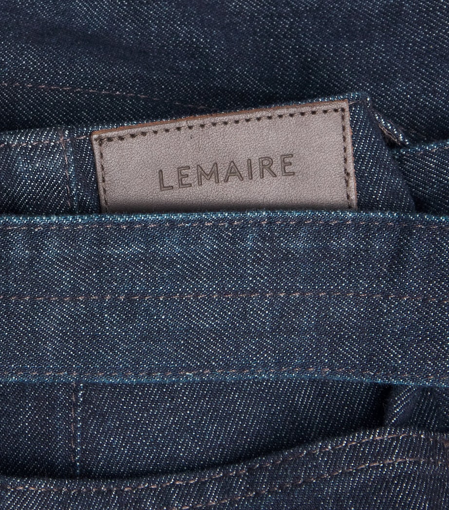 Lemaire Womens Twisted Belted Jeans Denim Indigo Image 6