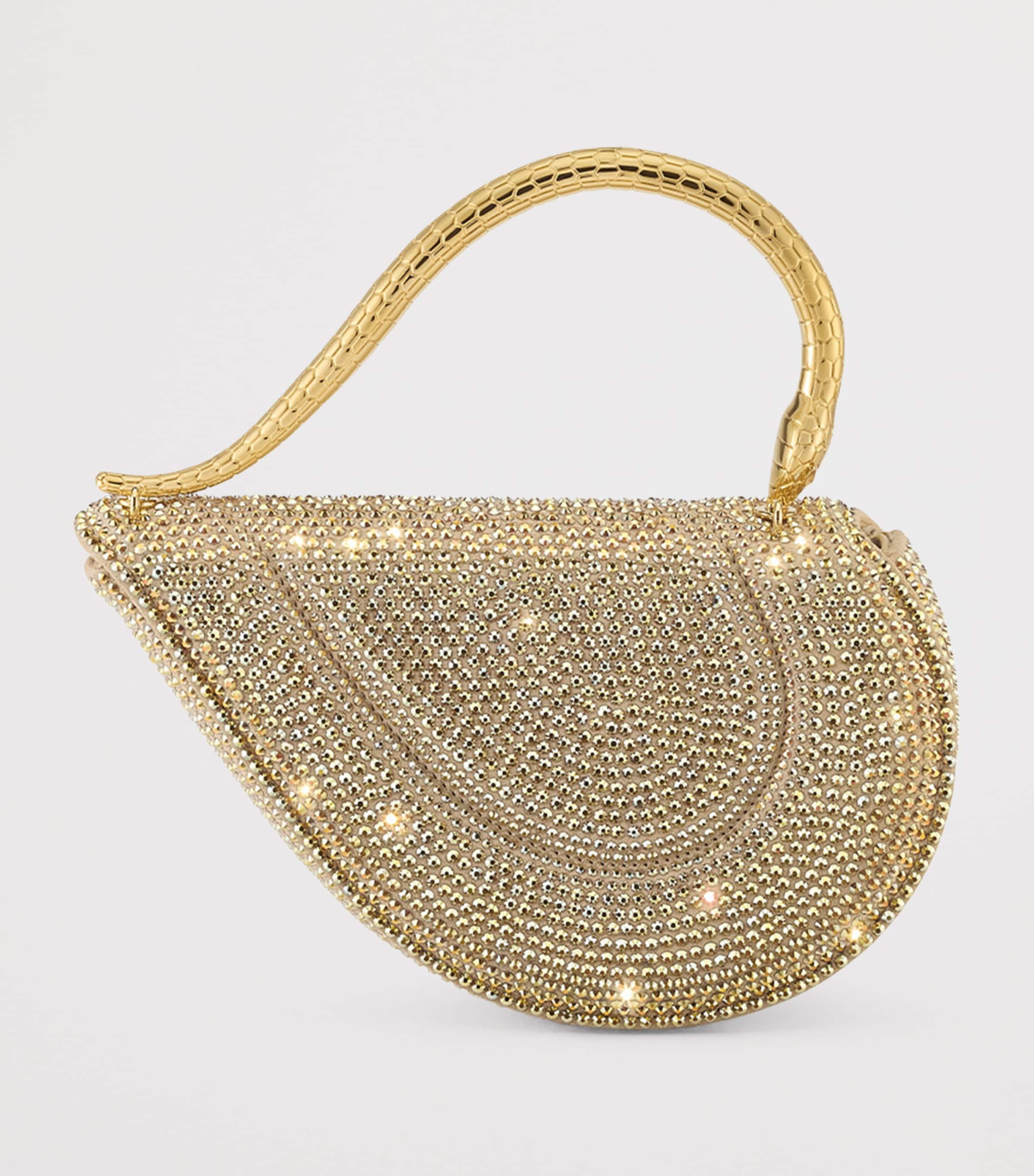 Leather Serpenti Cuore 1968 Top-Handle Bag GOLD Image 4