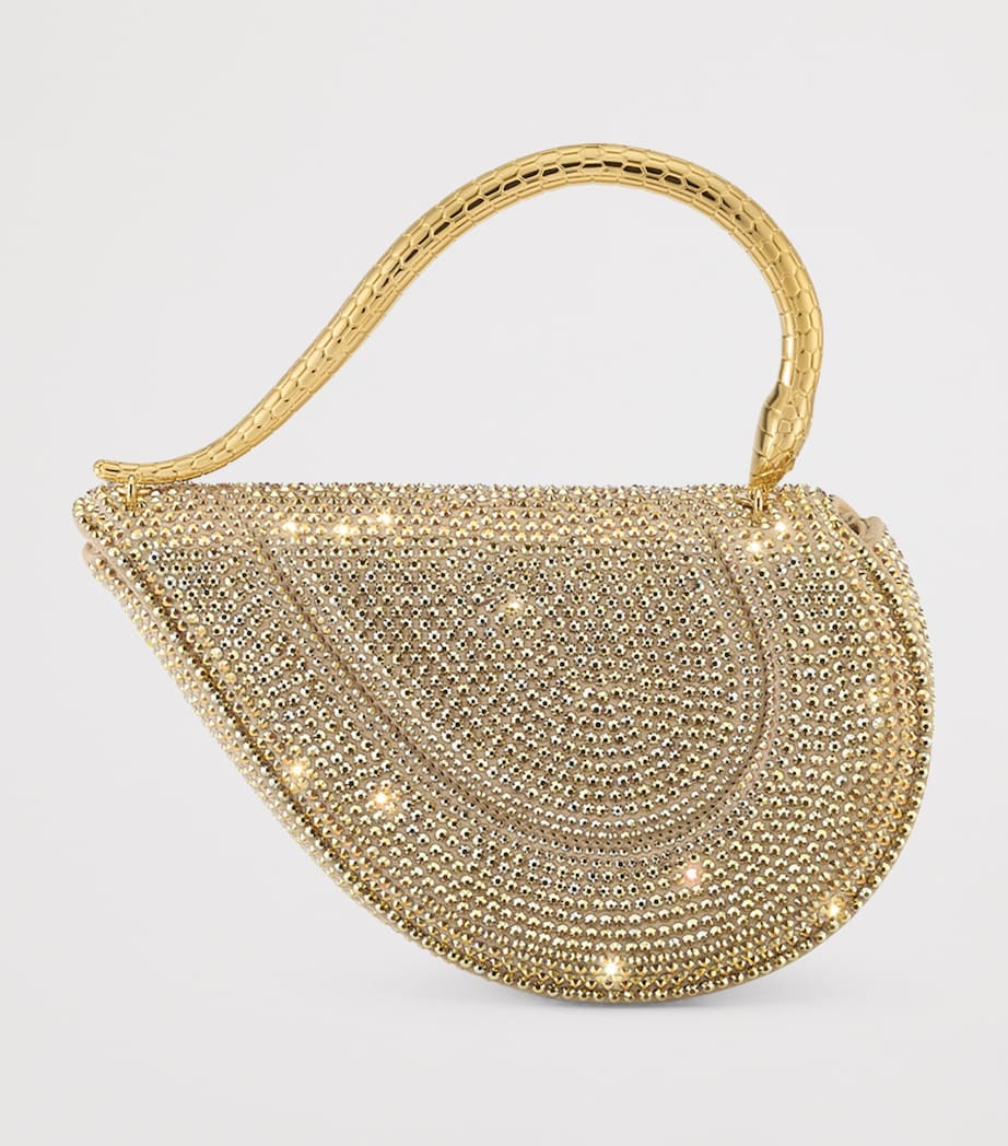 Leather Serpenti Cuore 1968 Top-Handle Bag GOLD Image 4