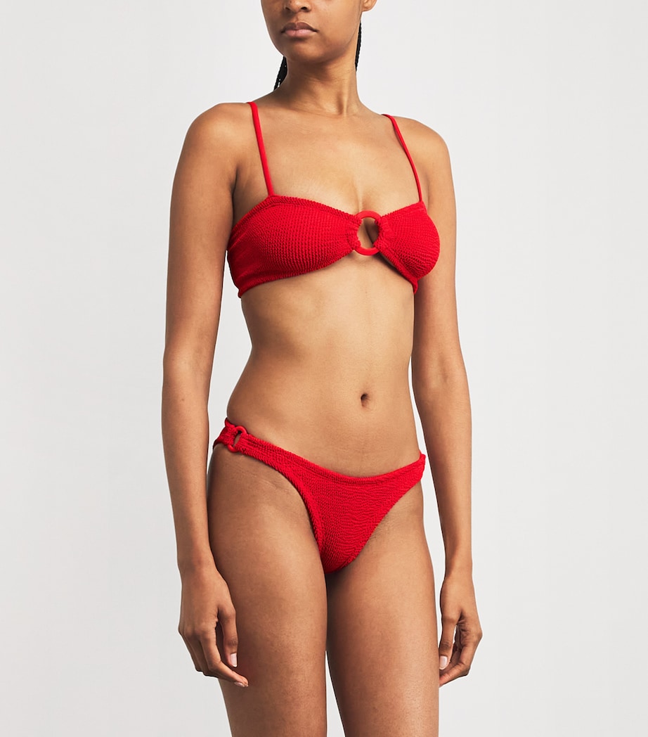 Misty Tonal Hoop Bikini RED Image 3
