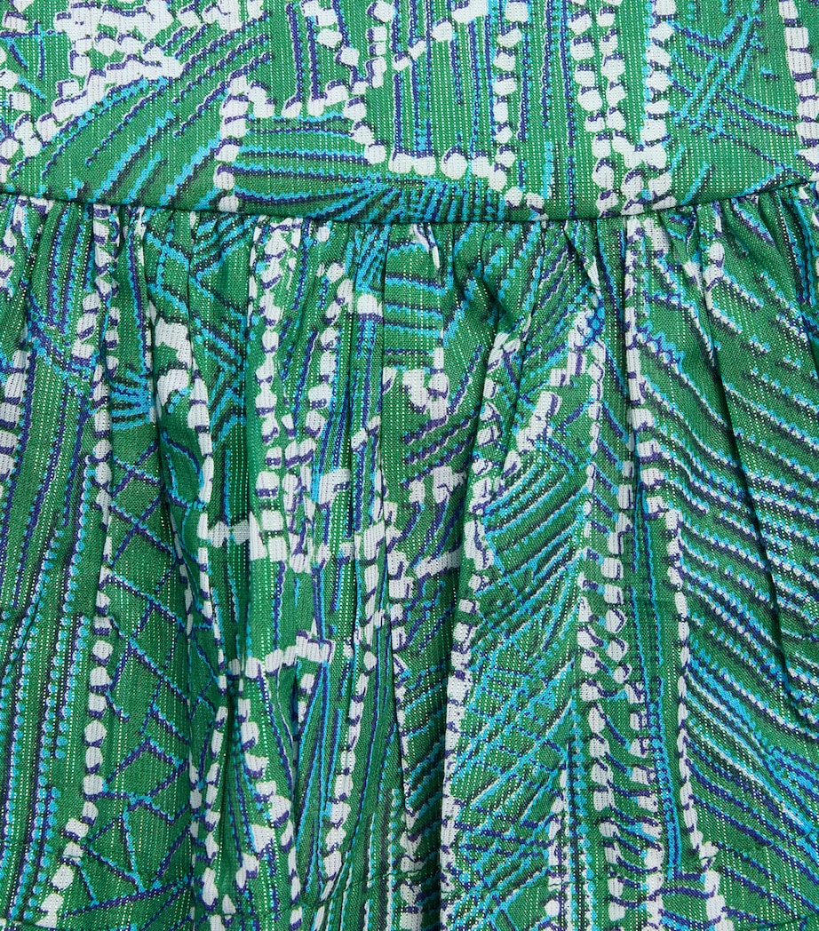 Poupette St Barth Kids Cycas Top (4-12 Years) Green Akoya Image 3