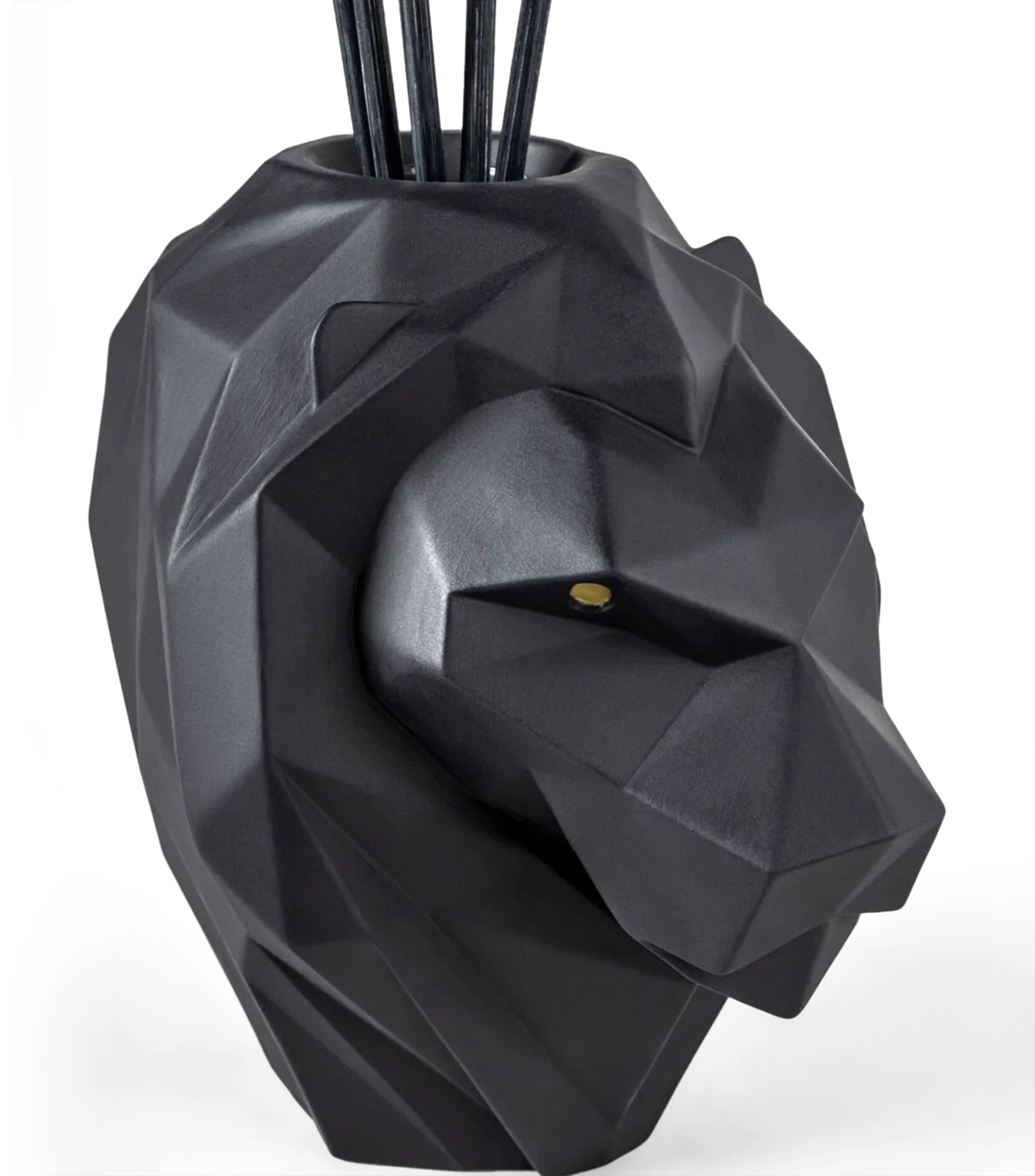 Lladró Lion Perfume Diffuser (100ml) Black Image 3
