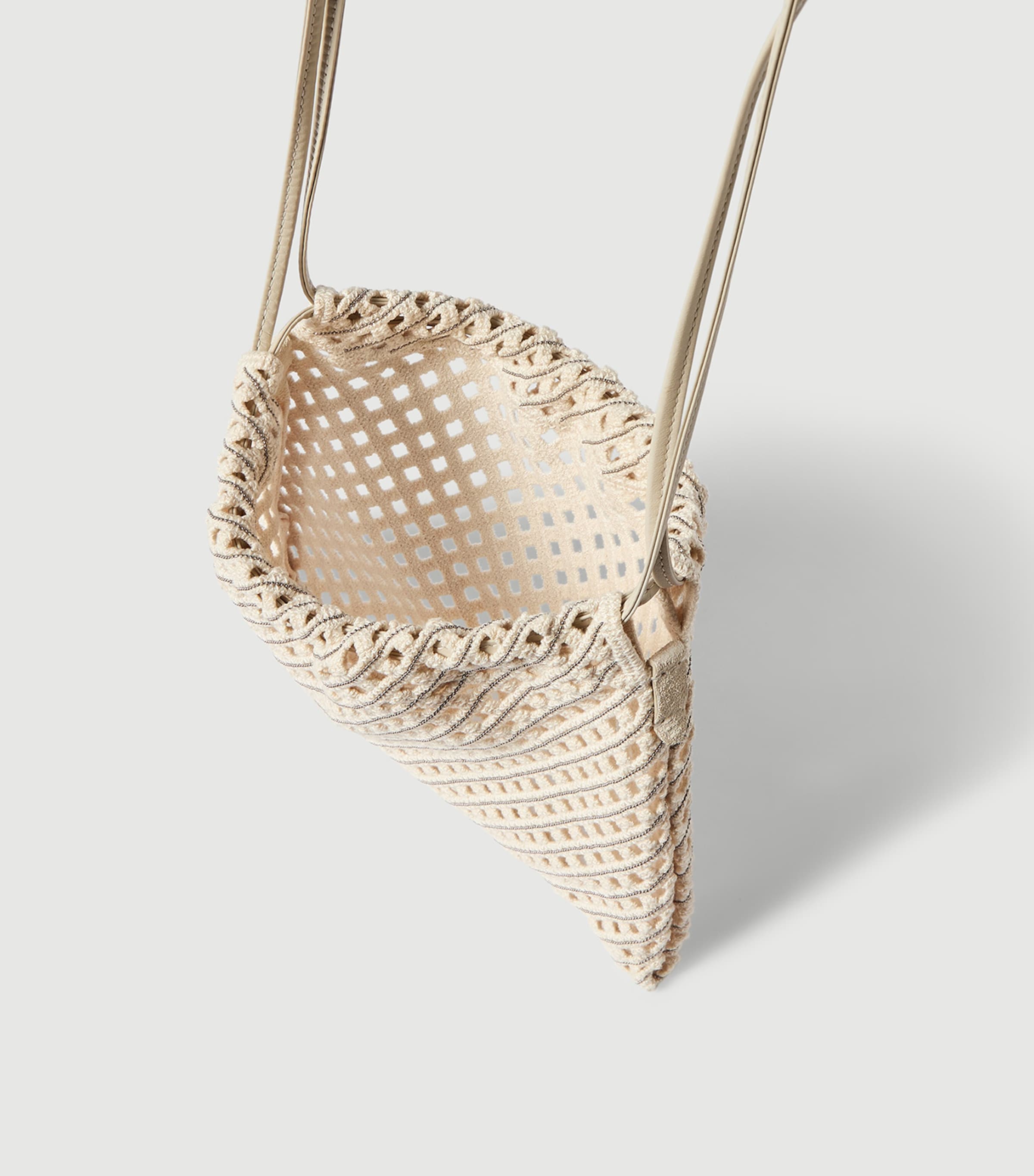 Brunello Cucinelli Crochet Pouch Bag Image 5