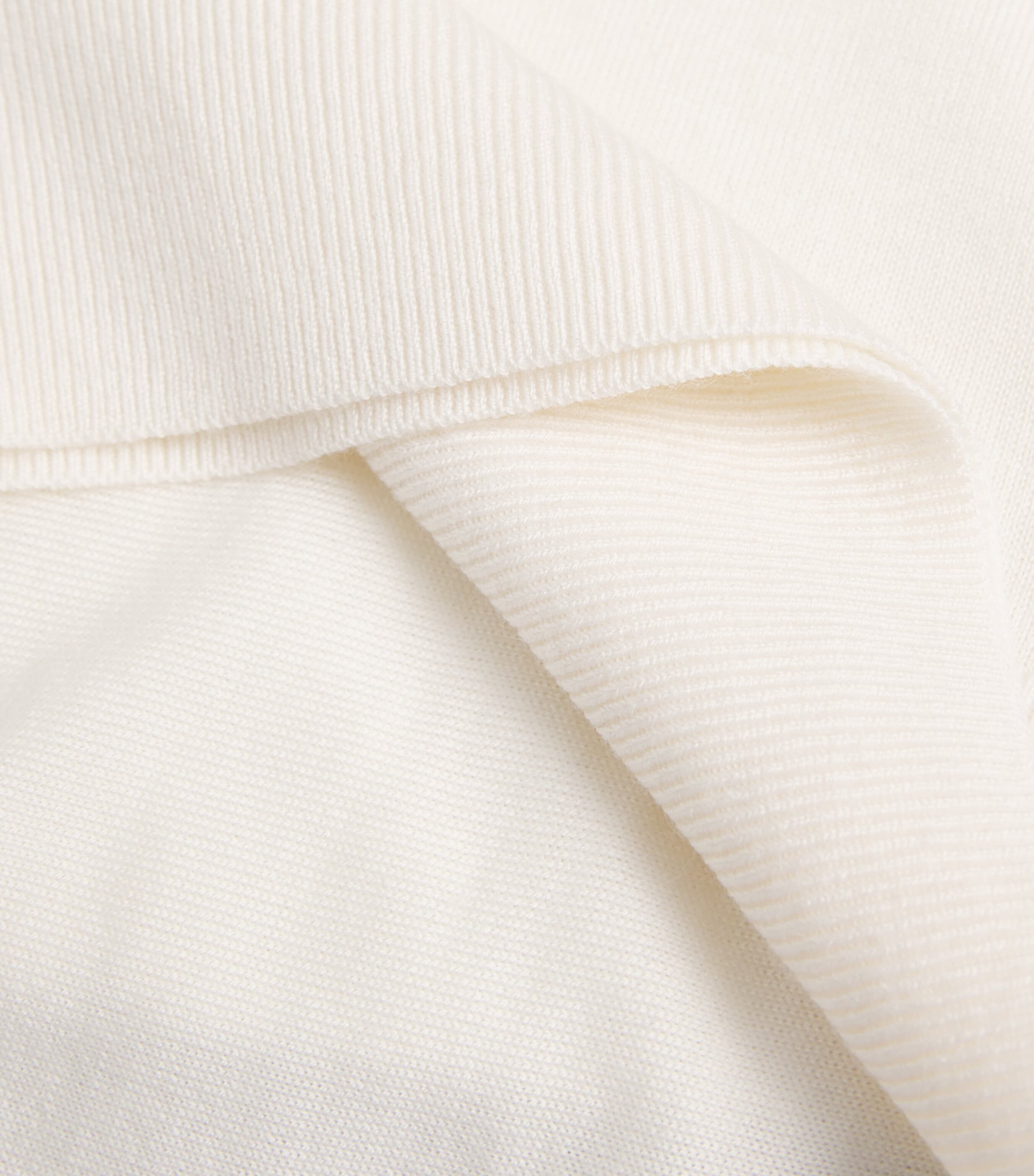 Wool Short-Sleeve Sweater NEW IVORY Image 5