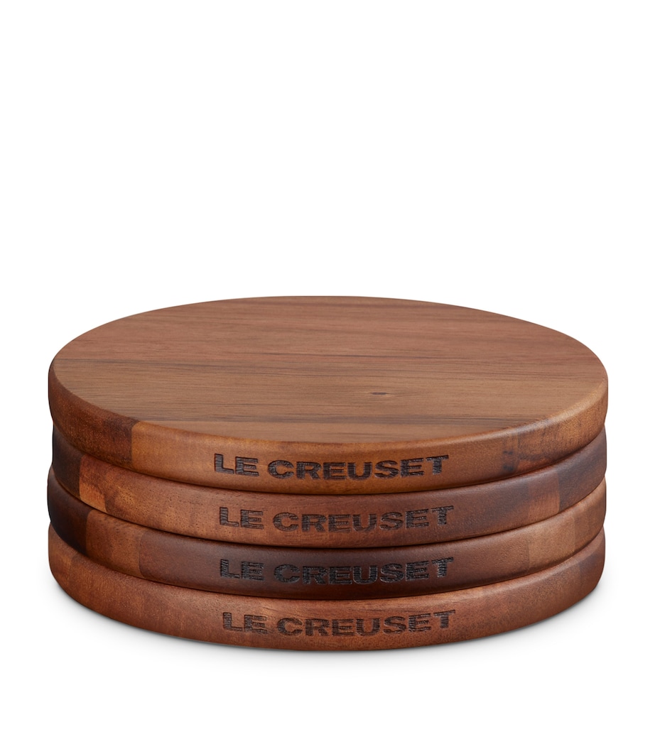 Acacia Wood Magnetic Trivet (Set of 4) NO COLOUR Image 1