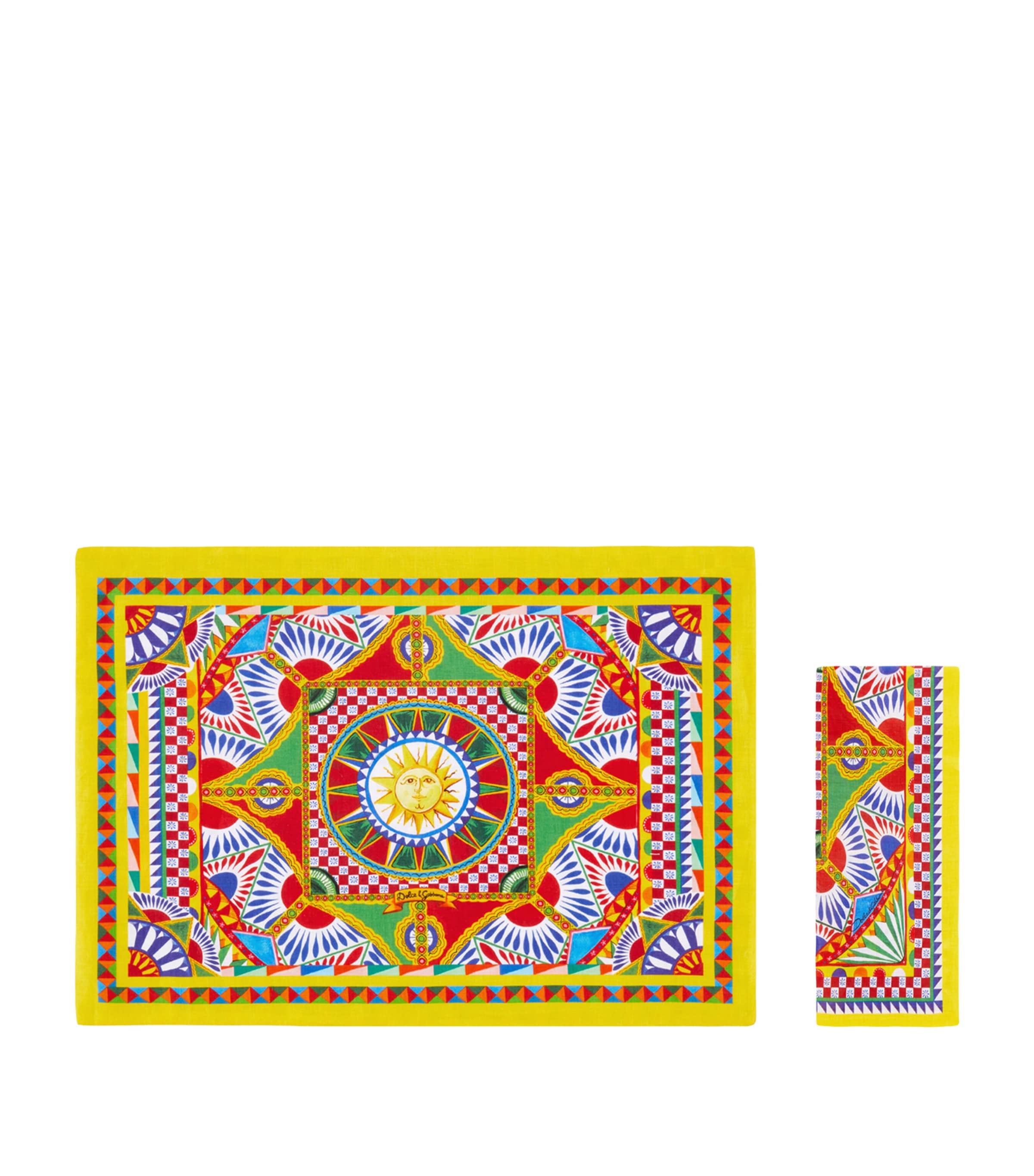 Linen Carretto Placemat and Napkin Set UC091 CARRETTO MULTI Image 3