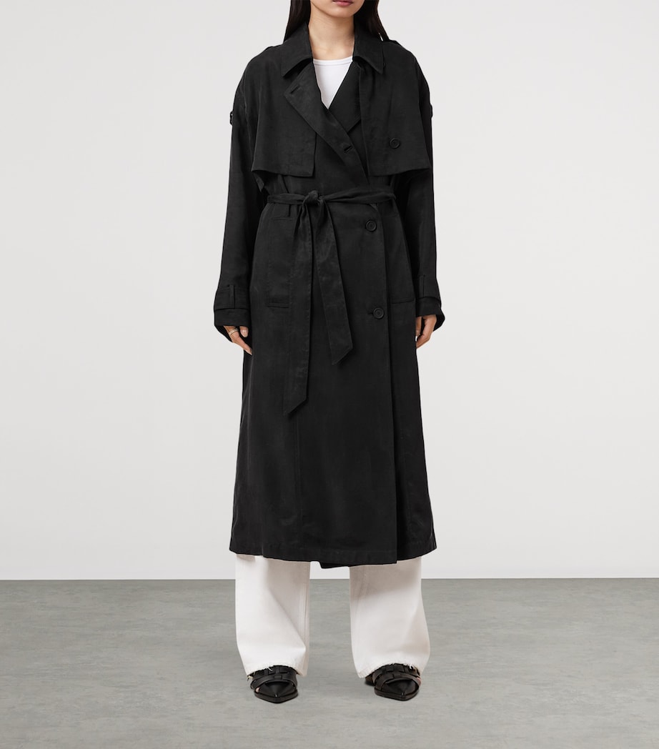 Linnie Trench Coat BLACK Image 4