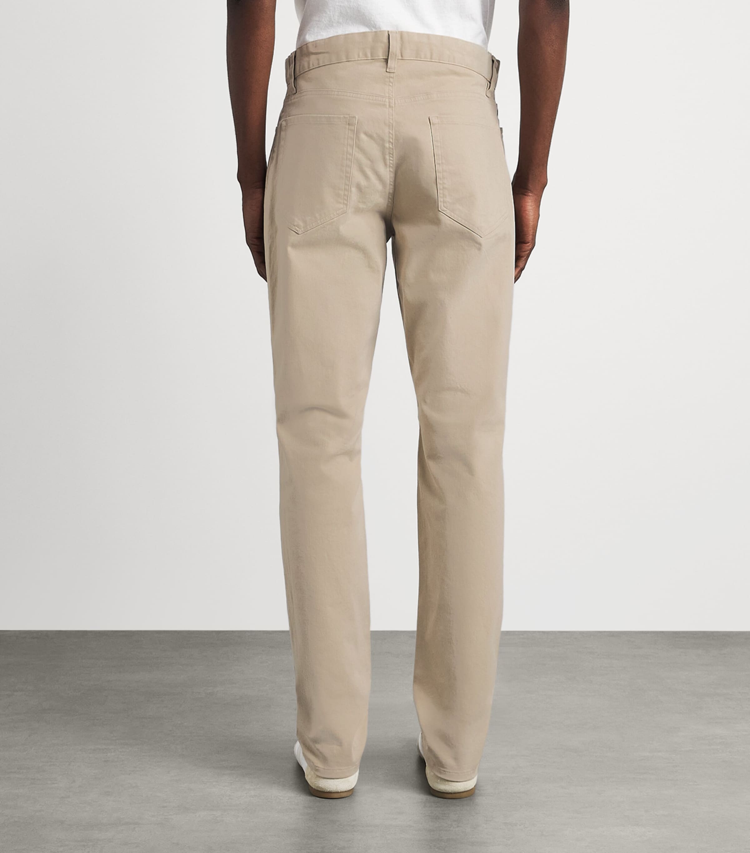 Vince Mens Stretch-Cotton Twill Dylan Trousers Cahuenga Khaki Image 5