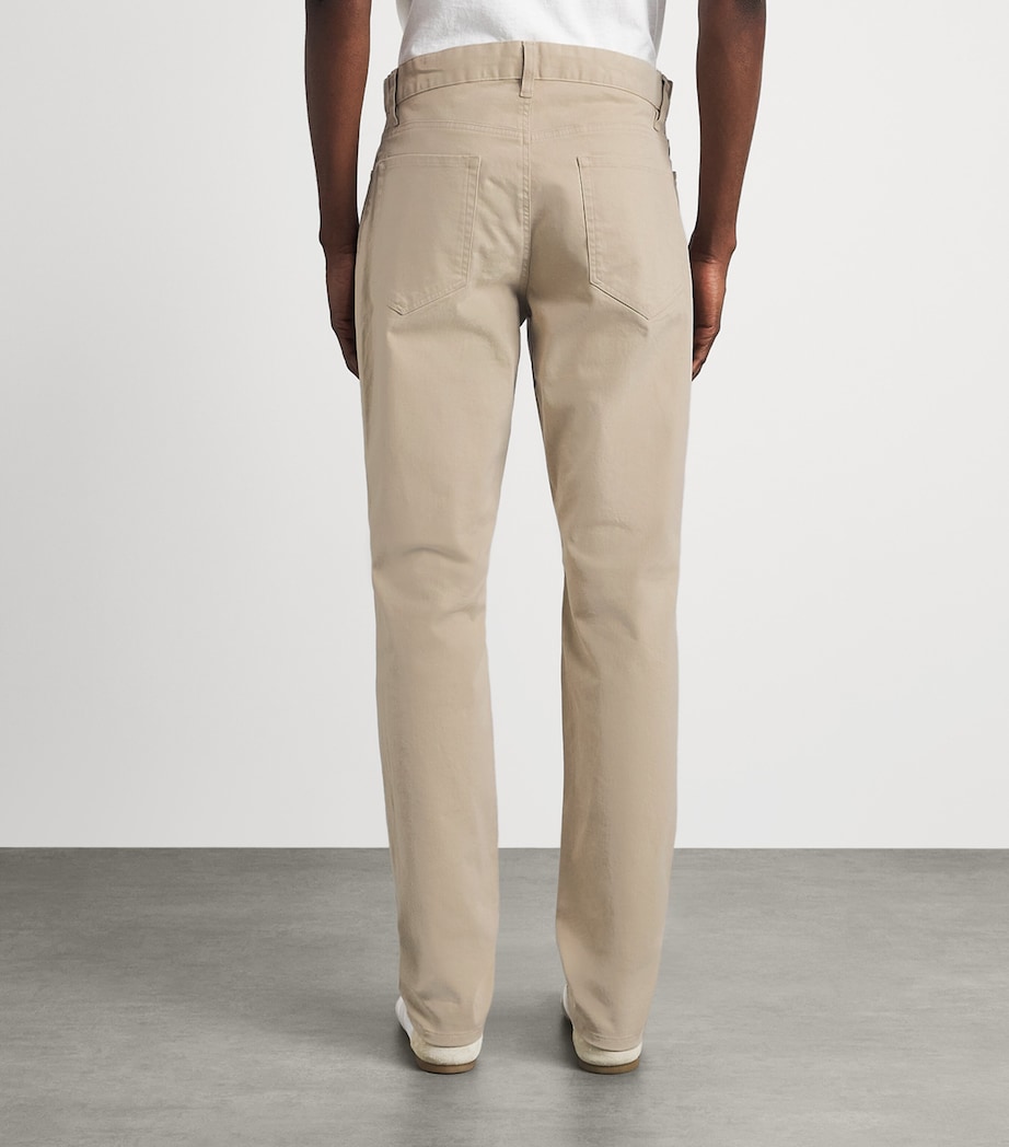 Vince Mens Stretch-Cotton Twill Dylan Trousers Cahuenga Khaki Image 5