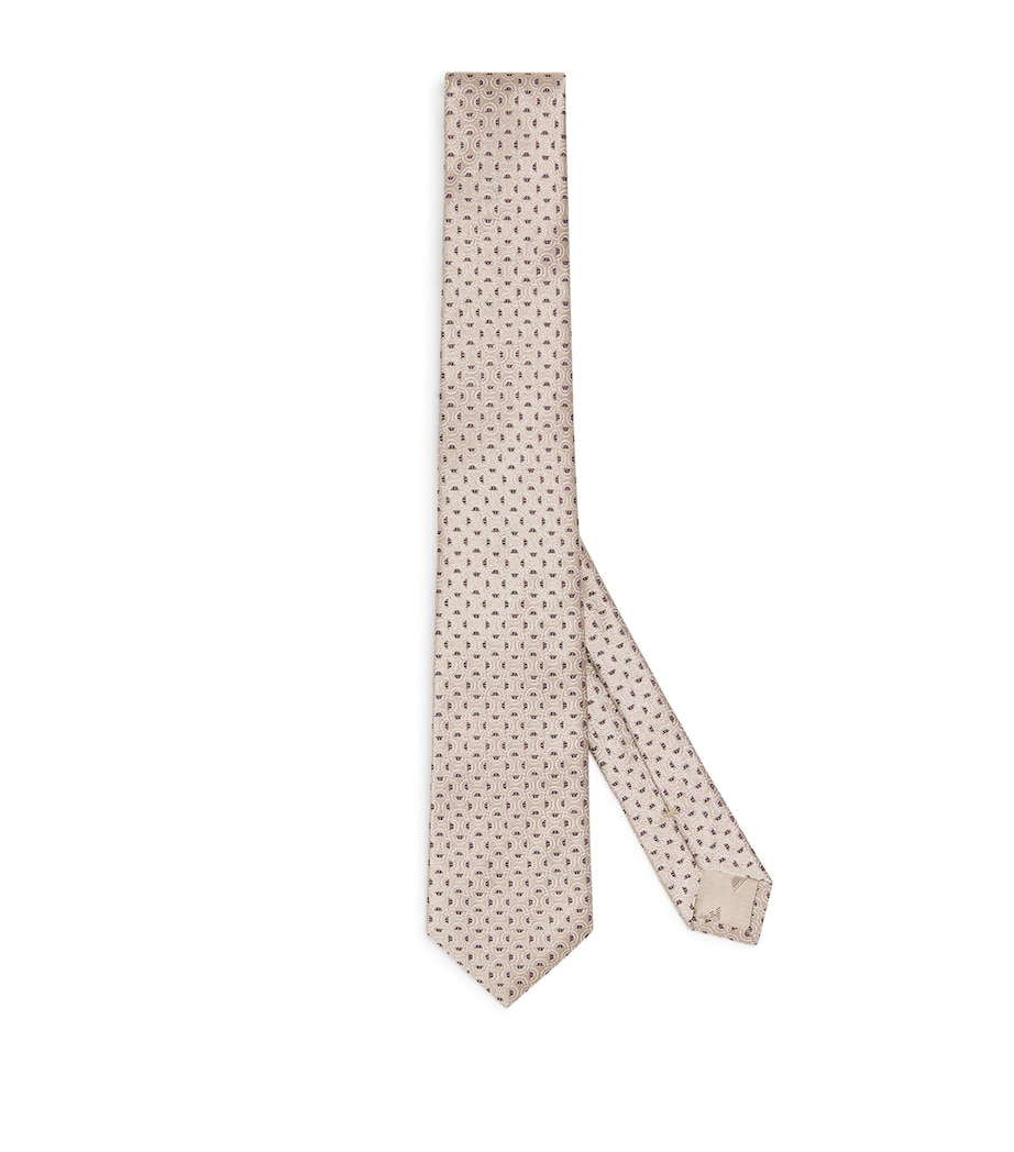 Emporio Armani Silk Wave Jacquard Tie Image 1