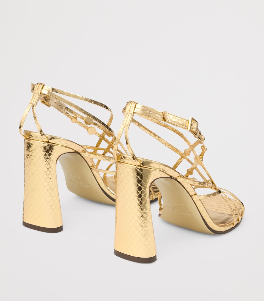 Felice 95 Leather Sandals LIGHT GOLD/GOLD Image 4