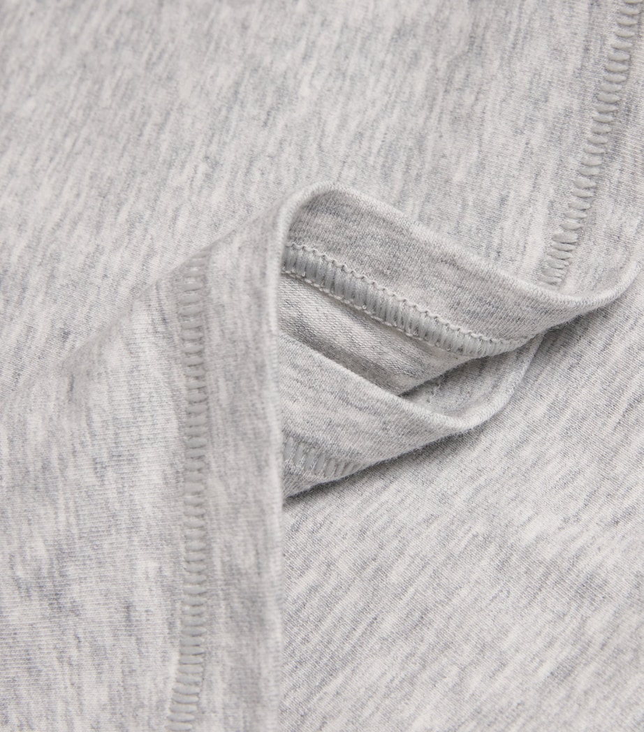 Cotton Jersey Long-Sleeve T-Shirt LIGHT HEATHER GREY Image 5