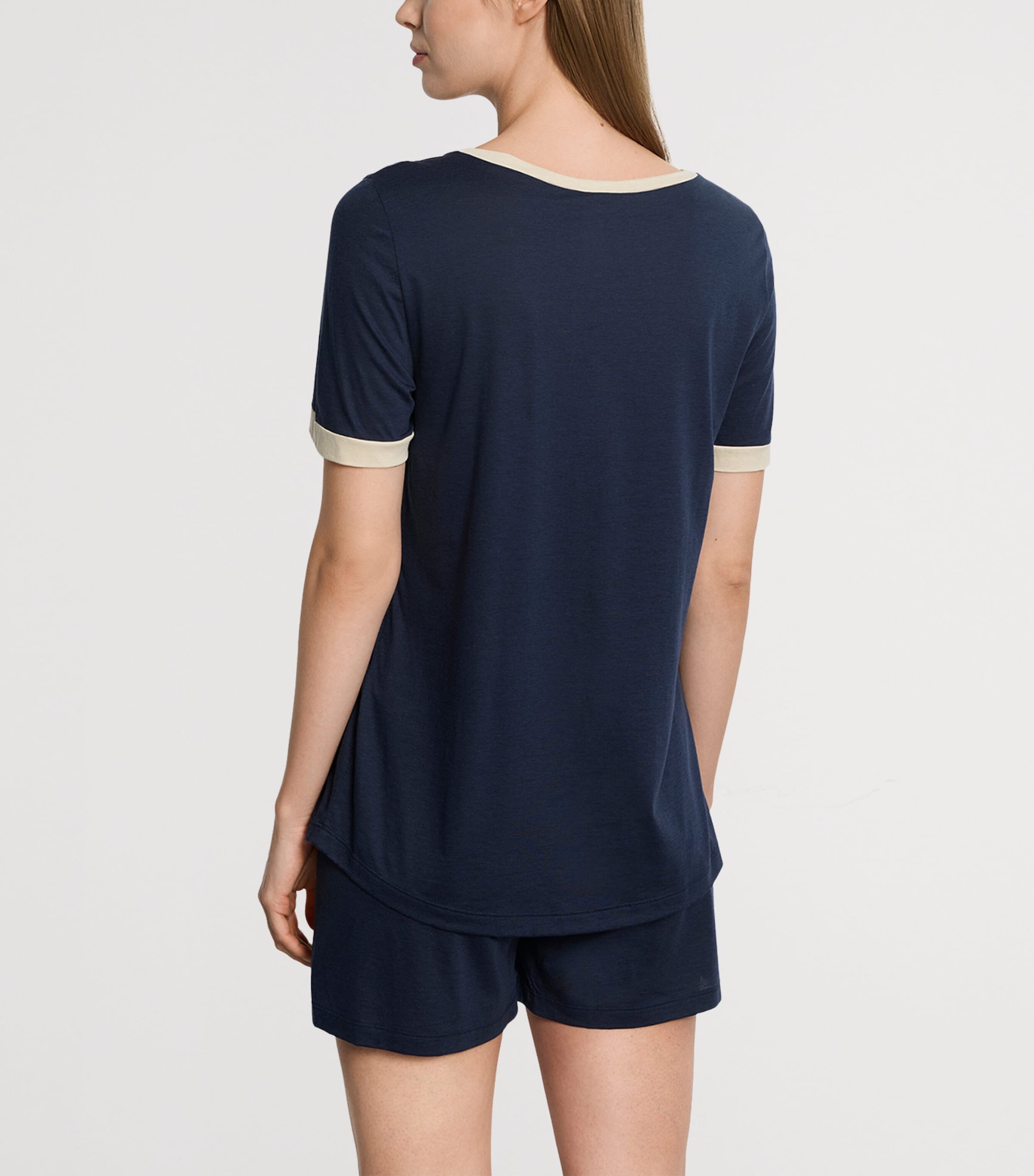 Cotton-Blend Laura Pyjamas DEEP NAVY Image 3