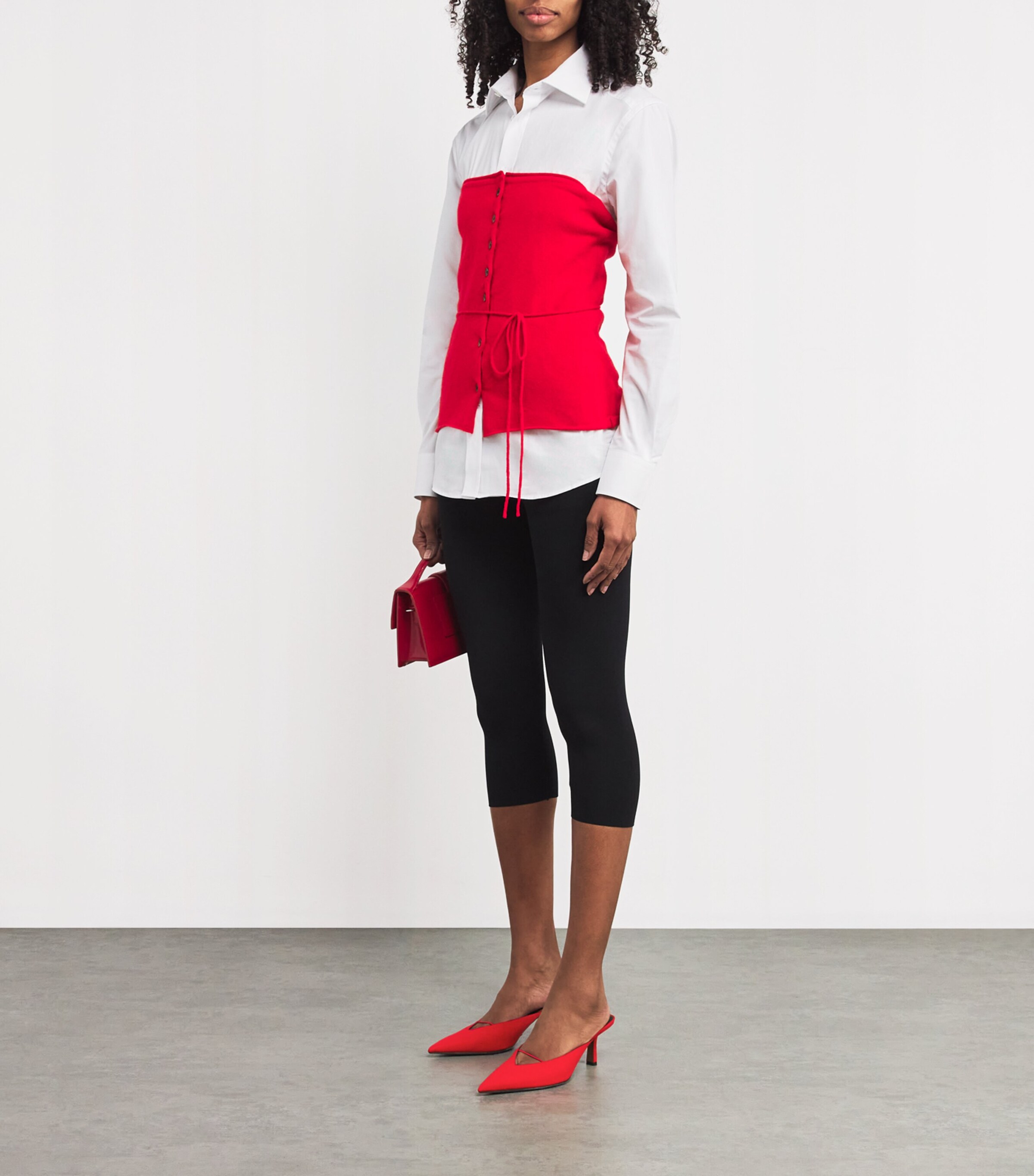 Matar Heeled Mules 65 RED Image 5