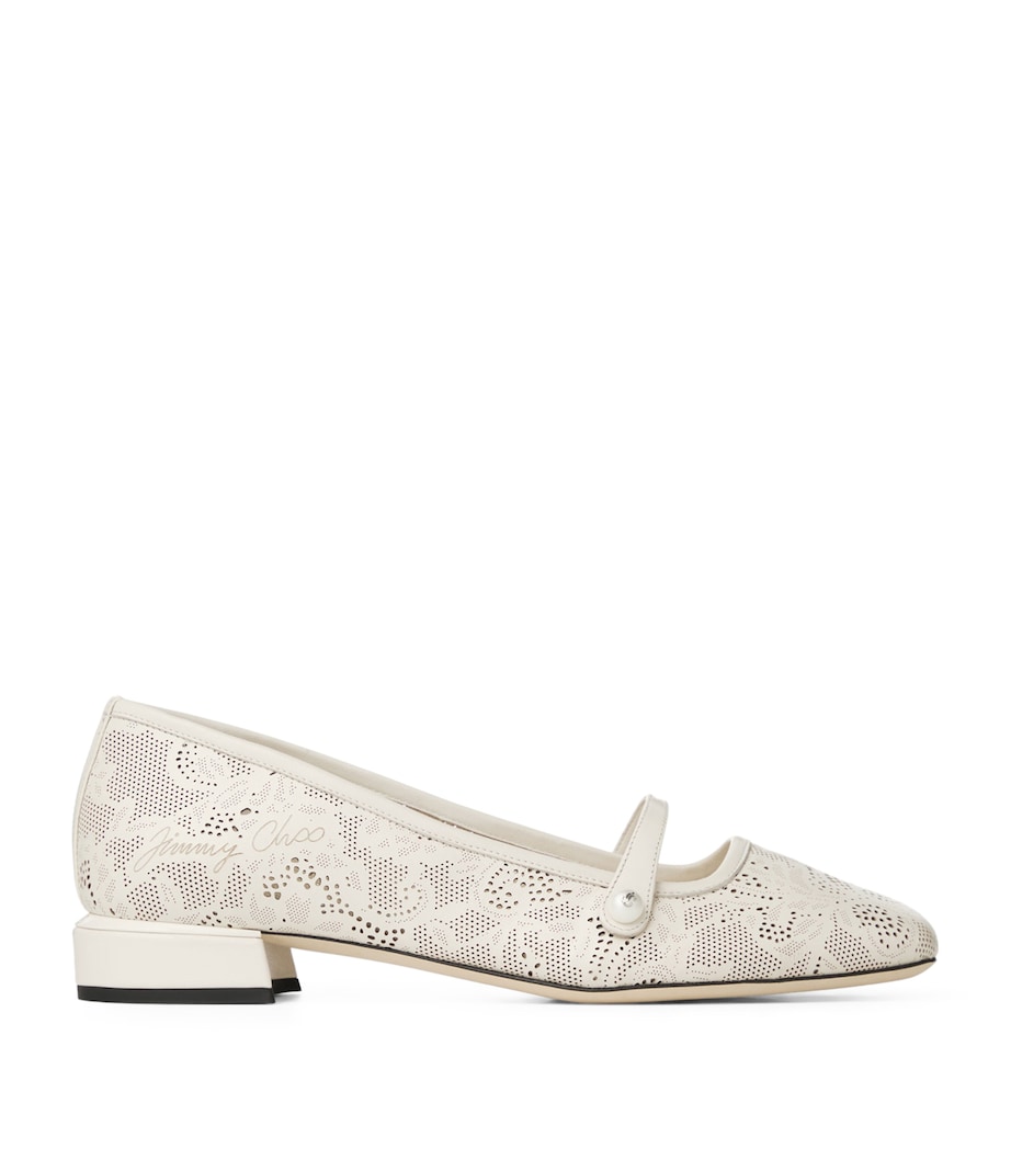 Jimmy Choo Elisa 25 Ballet Pumps Latte Image 1