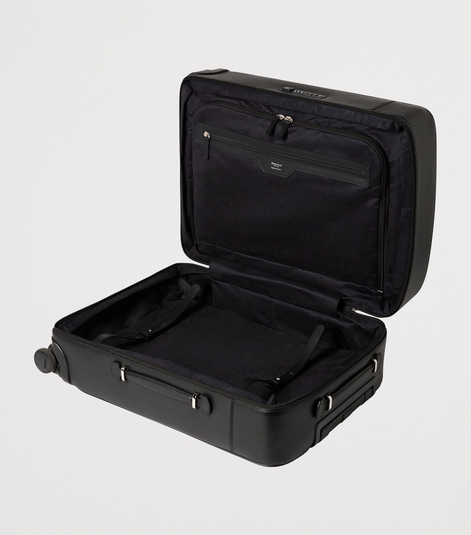 Calfskin Hard Carry-On Suitcase (55cm) BLACK Image 2