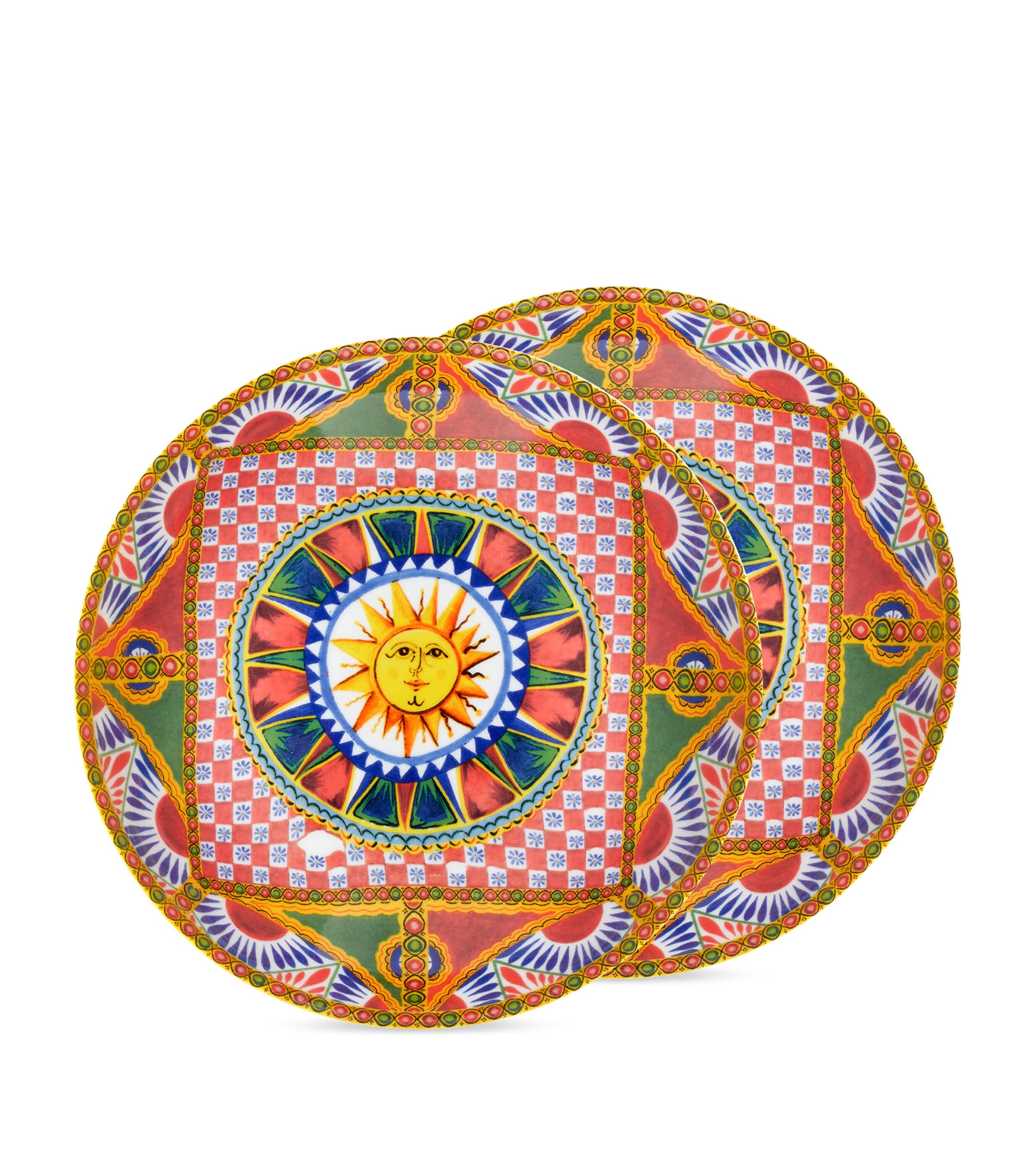 Dolce&Gabbana Casa Set of 2 Carretto Plates (20cm) Sole F Do Carr Image 3