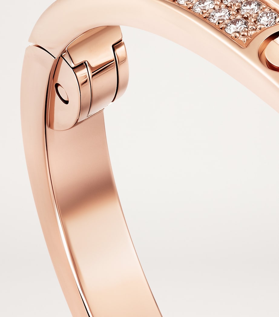 Rose Gold and Diamond LOVE Bracelet ROSE GOLD Image 3